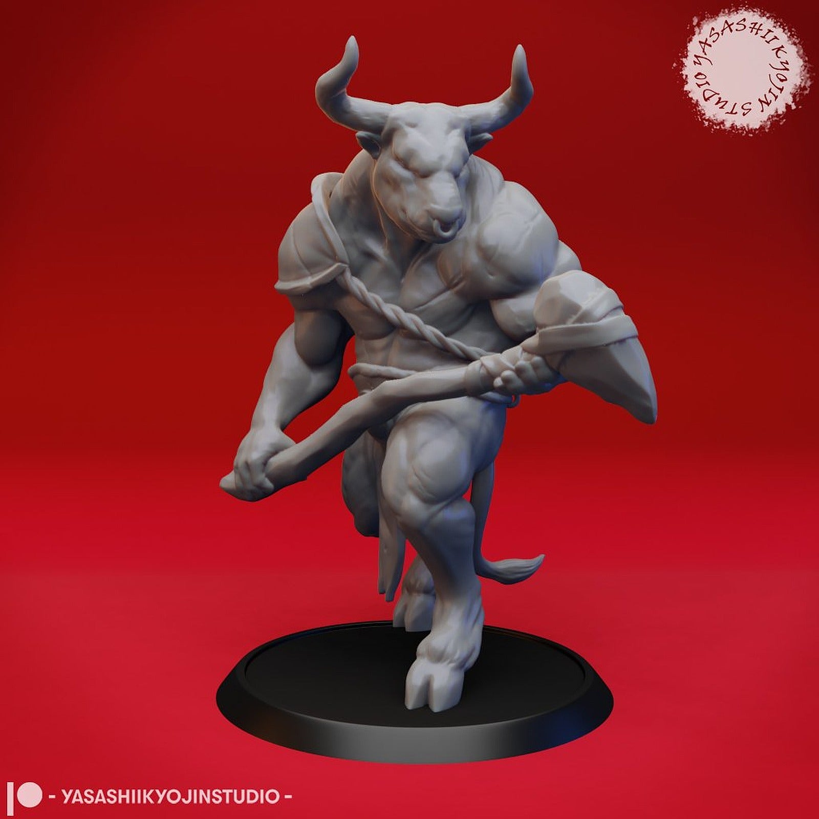 Minotaur - Tabletop Miniature – 3D Baskı Modeli