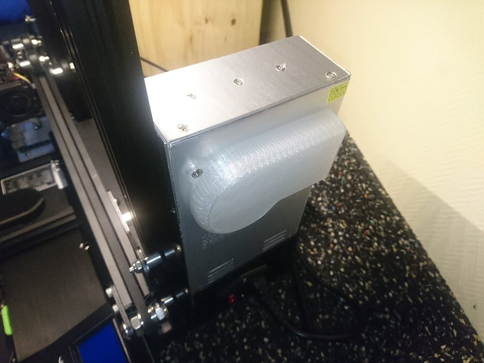 Ender 3 Power supply fan silencer – 3D Baskı Modeli