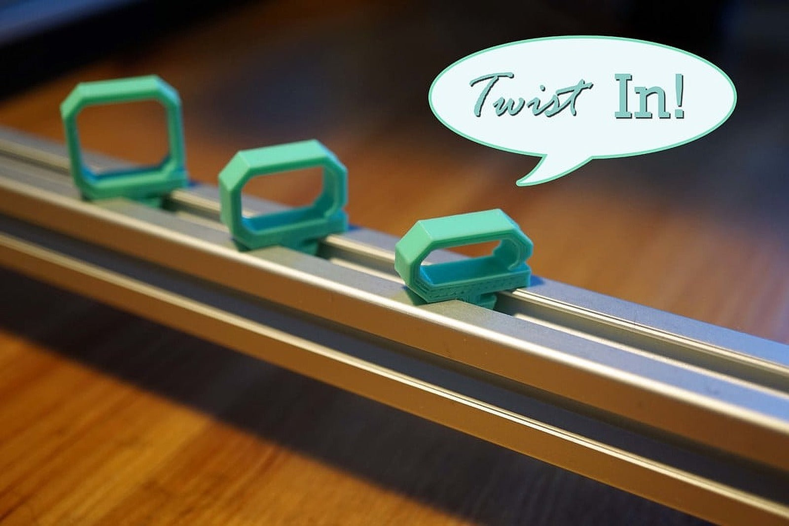 Twist In Cable Clamp [2020 Aluminium Profile] – 3D Baskı Modeli