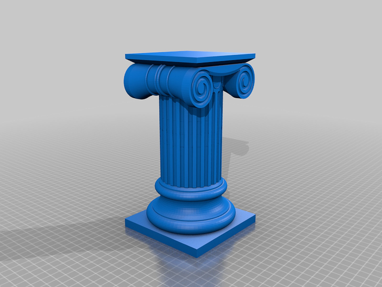 Ionic Column Pillar Display stand Short Stubby Remix – 3D Baskı Modeli