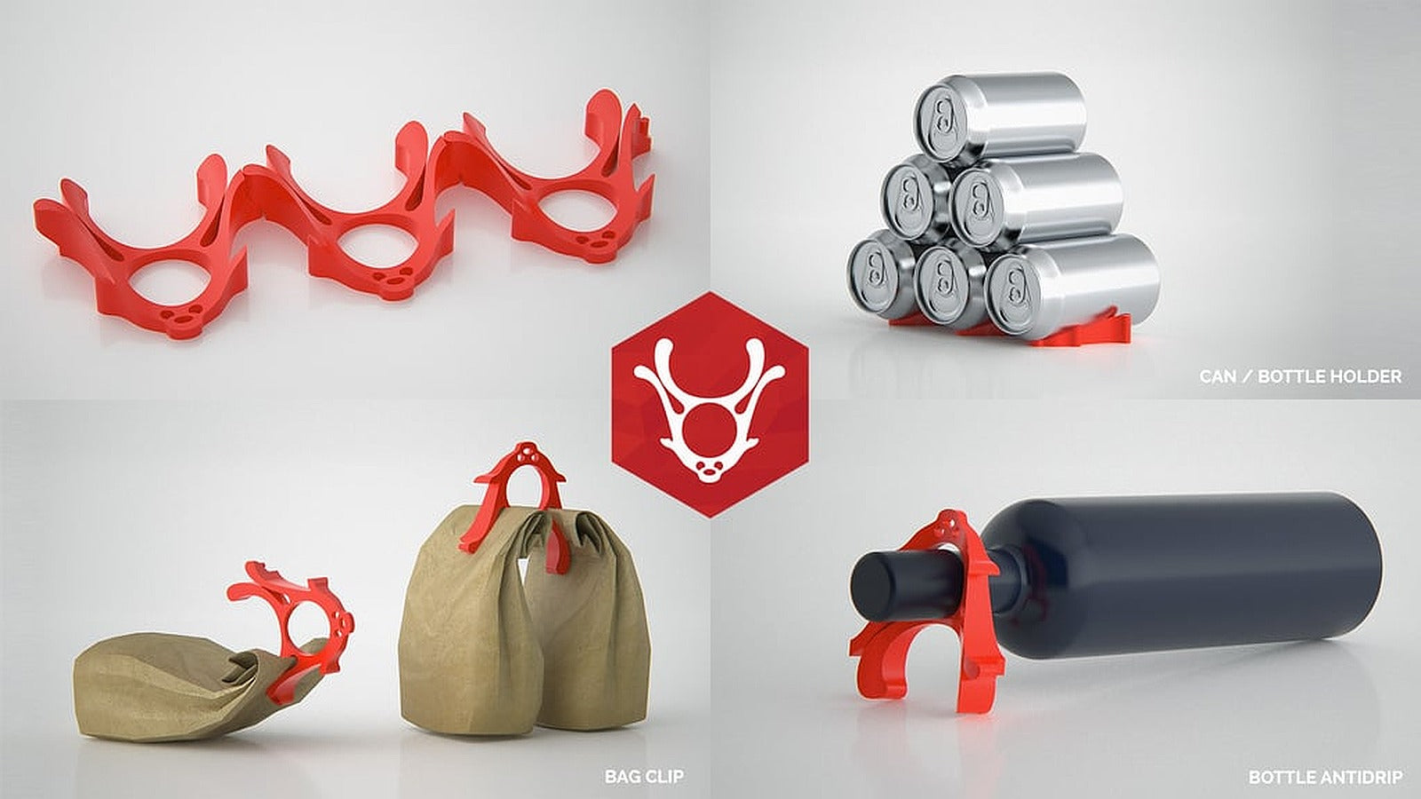 Rad Reindeer - Multi Purpose Fridge Tool – 3D Baskı Modeli