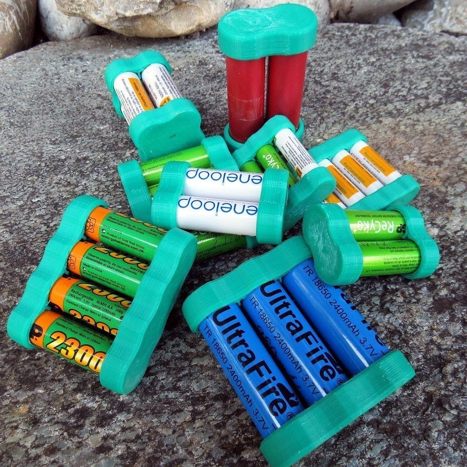 Battery caps for AA, AAA, 18650 and other cell types – 3D Baskı Modeli