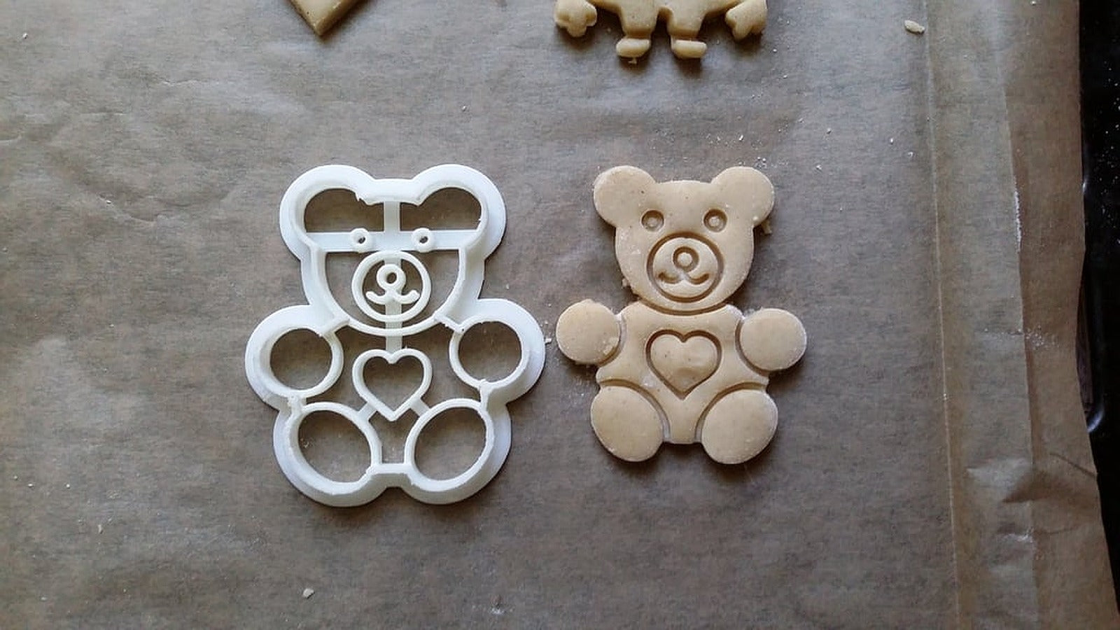 Teddy Bear Cookie Cutter – 3D Baskı Modeli