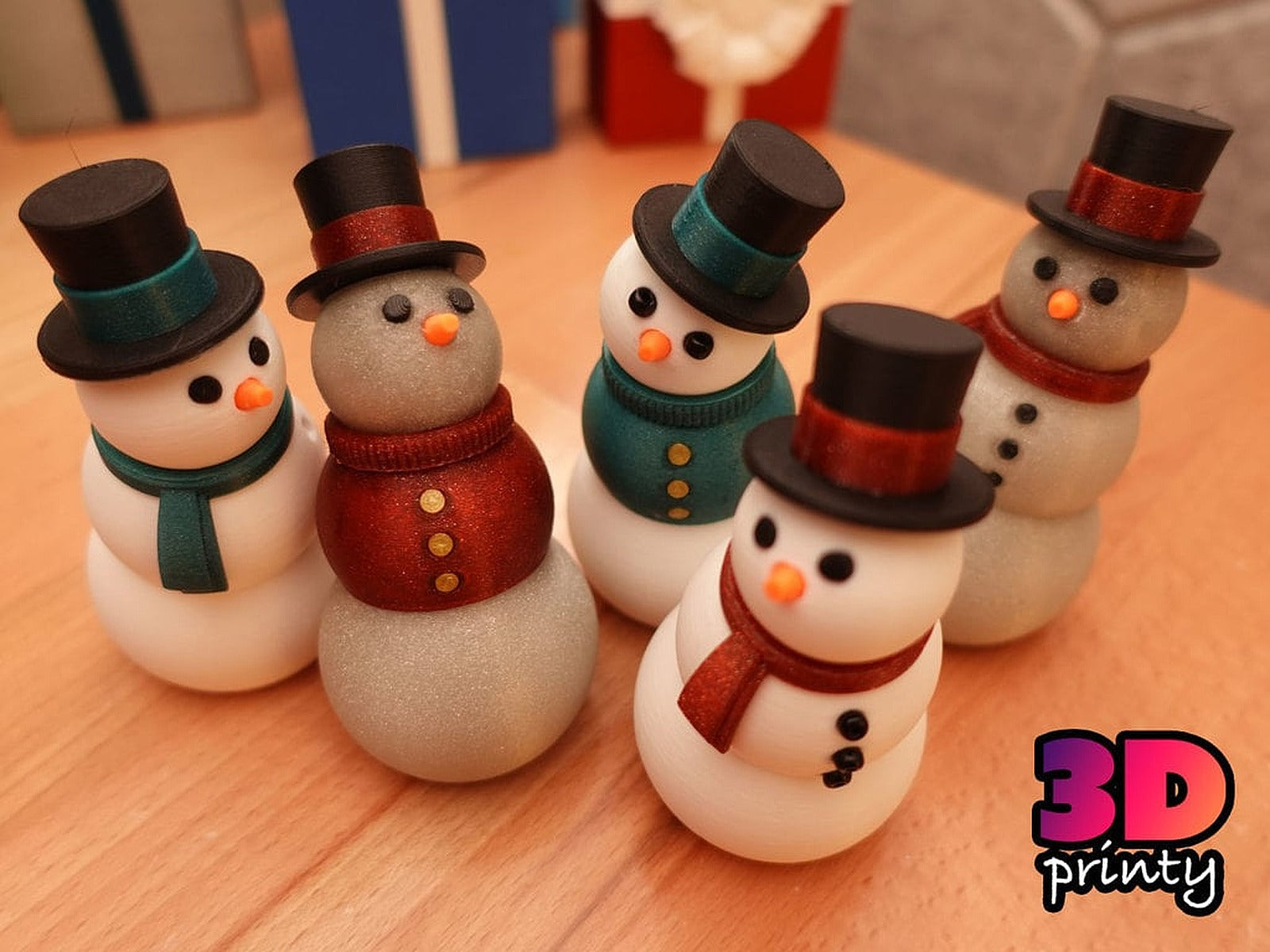 Small Snowman Fidget (Original) – 3D Baskı Modeli