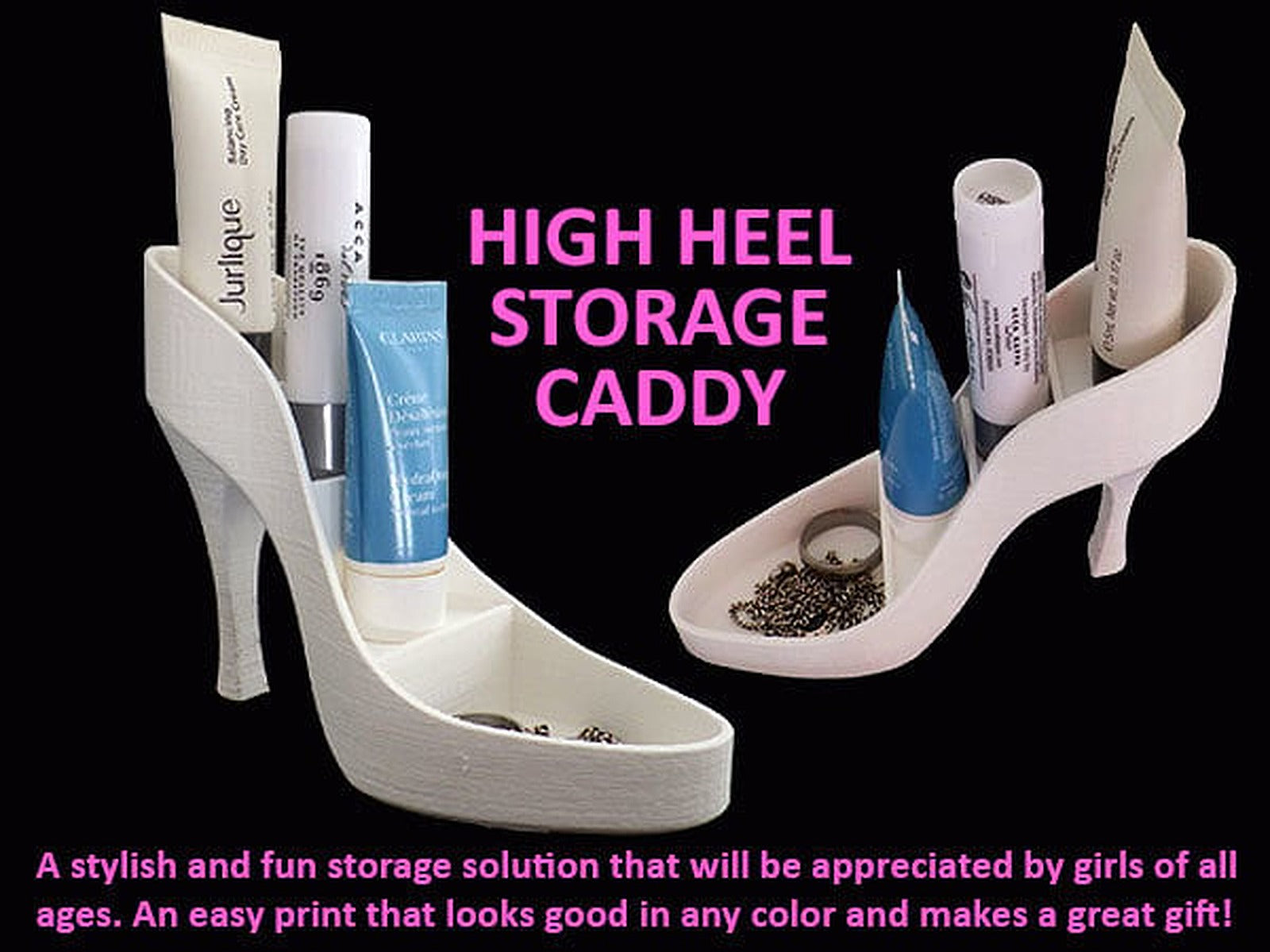High Heel kutu/düzenleyici Caddy – 3D Baskı Modeli