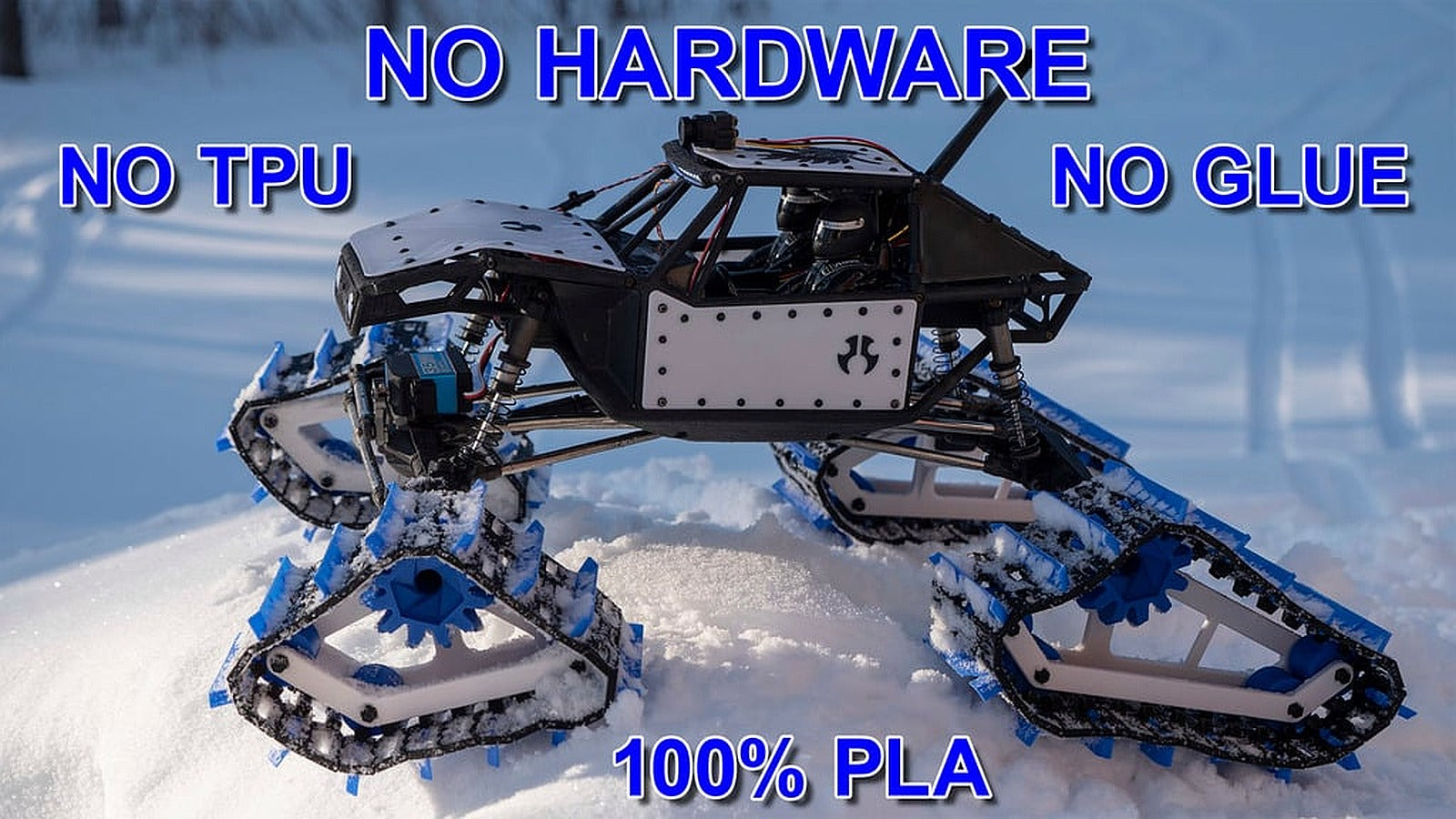 RC Snow Tracks - No Hardware – 3D Baskı Modeli