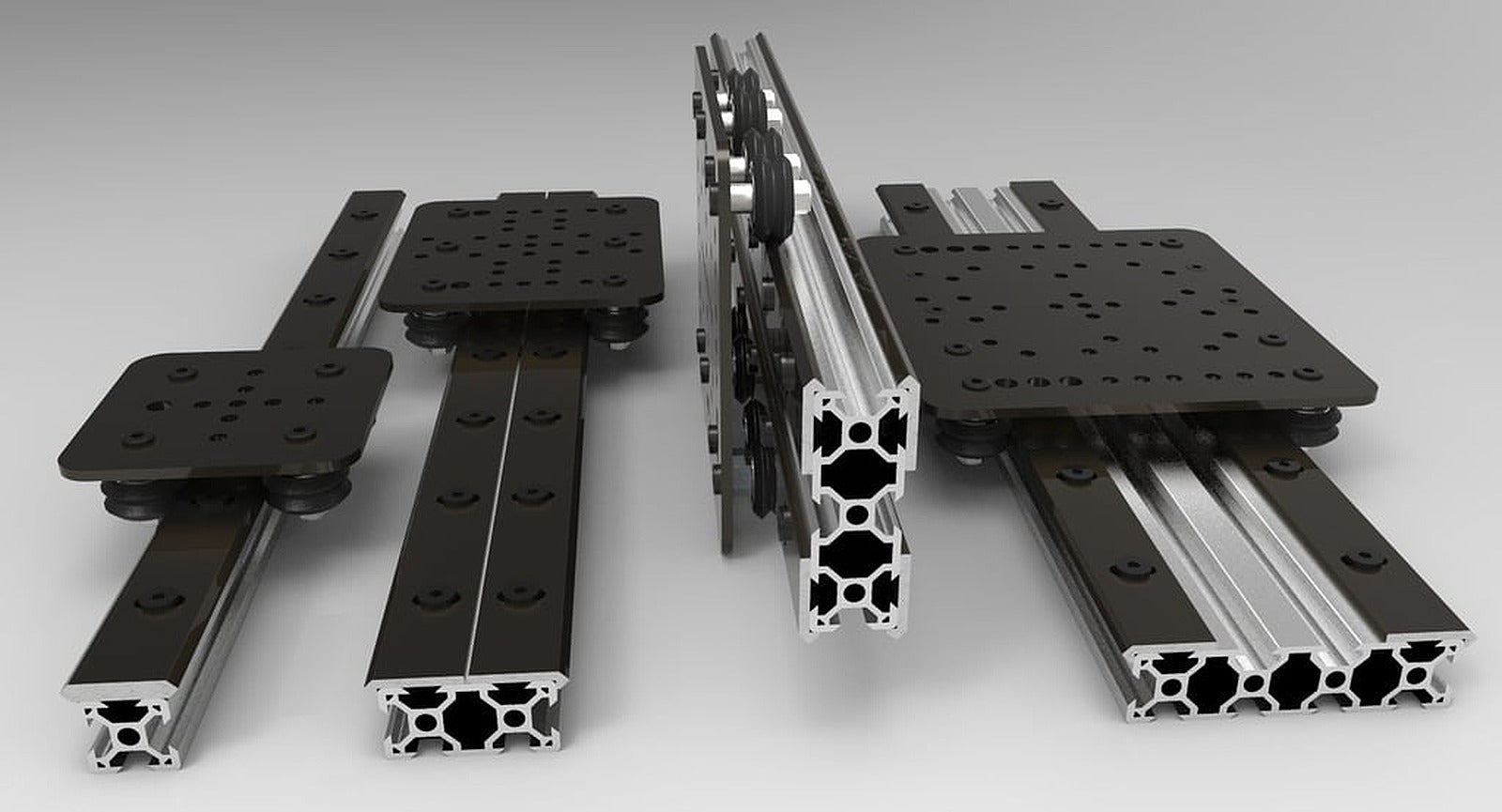 OpenBuilds® OPEN RAIL™ Open Source Linear Bearing System – 3D Baskı Modeli