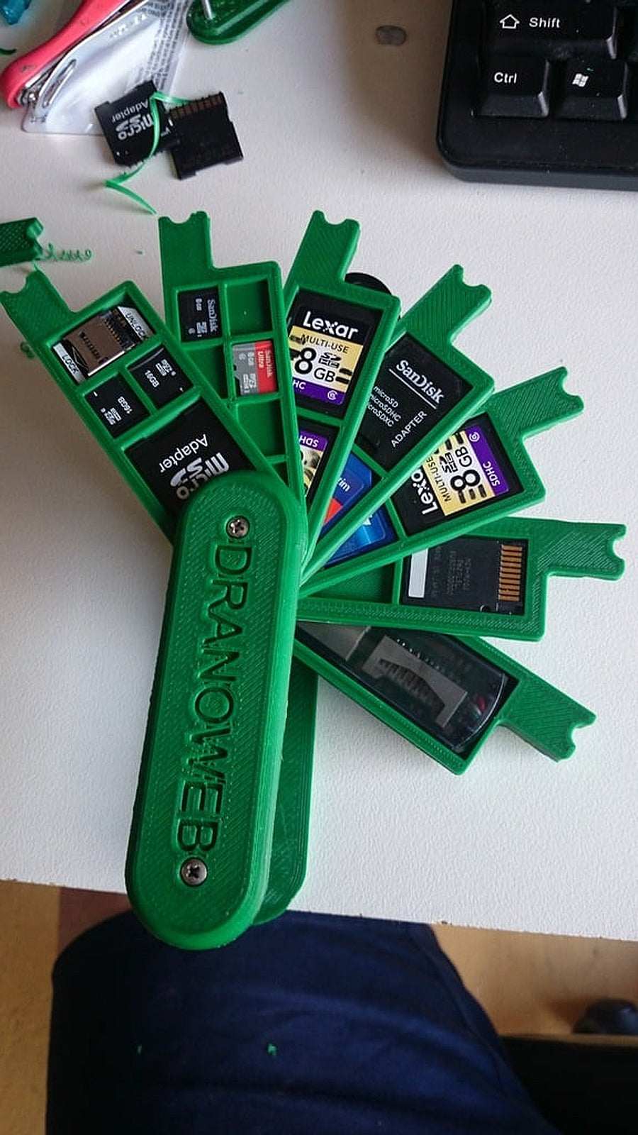 Swiss Army Style SD stand (Expandable)(Raspberry adaptors) – 3D Baskı Modeli