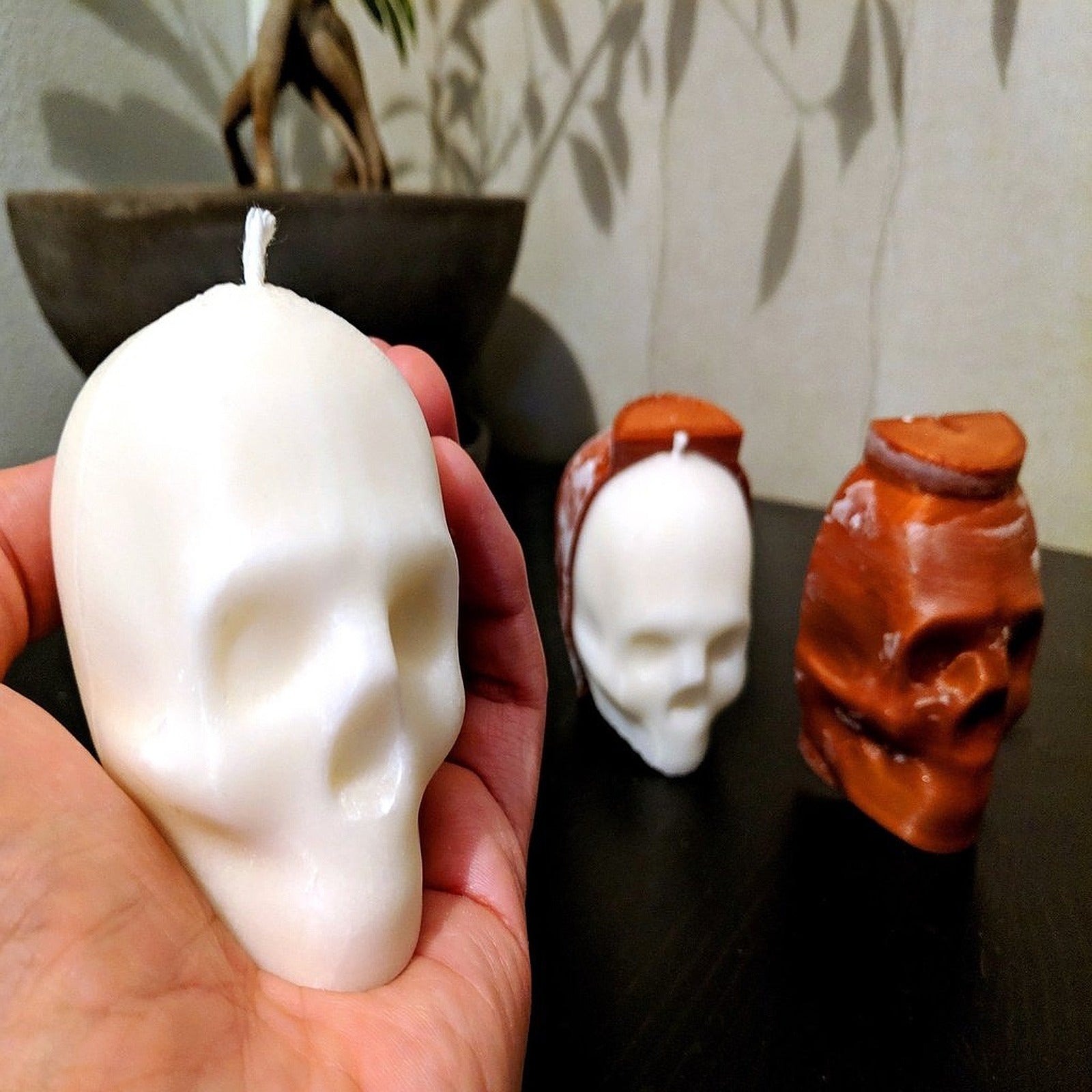 Skull Candle Mold – 3D Baskı Modeli
