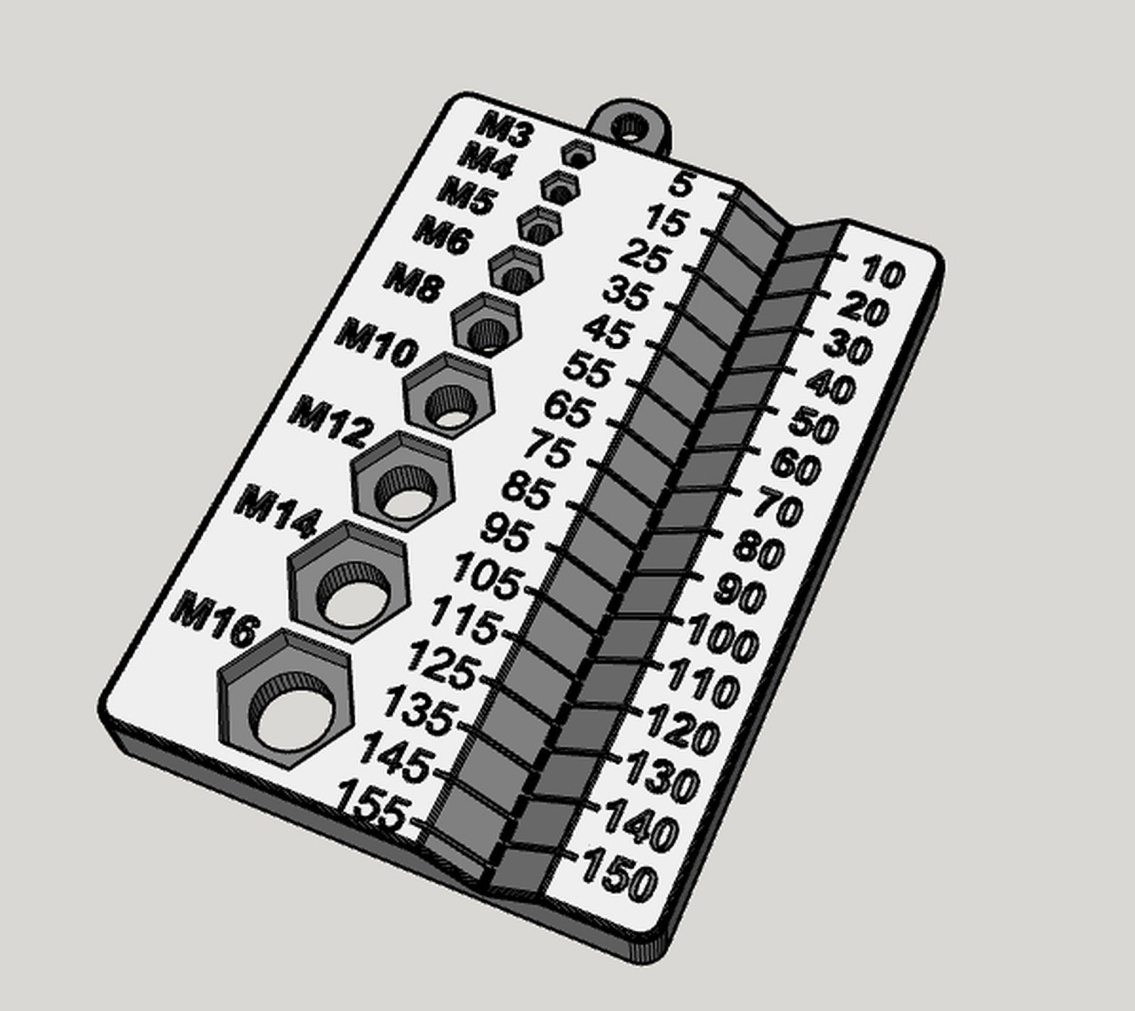 Bolt and Nut sorter (remix) – 3D Baskı Modeli