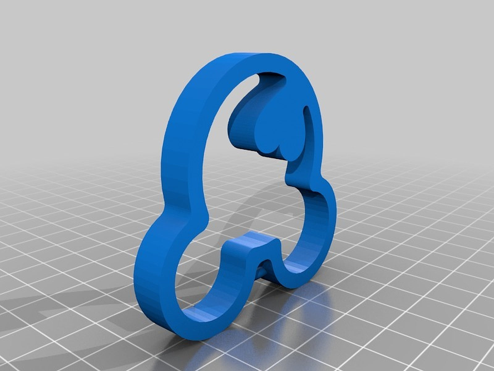 Mickey Mouse Heart anahtarlık – 3D Baskı Modeli