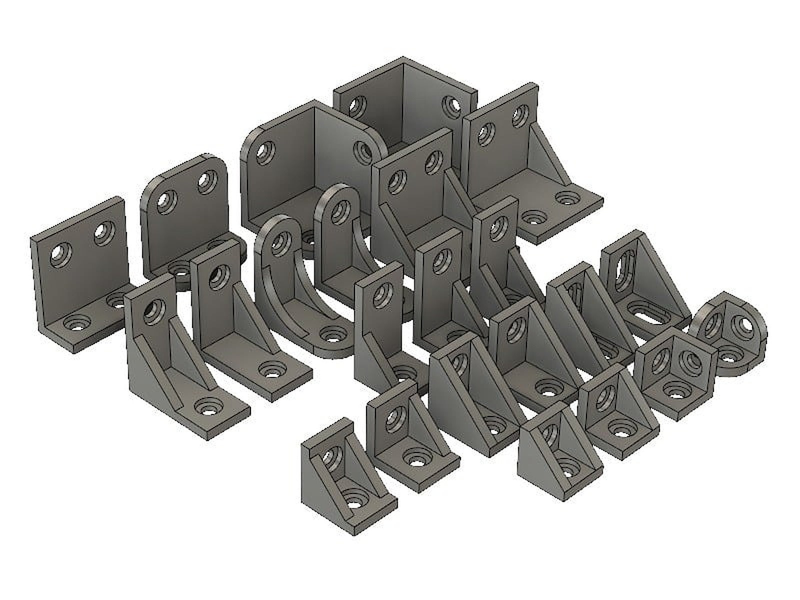 Corner Brackets For System20 2020 / 2040 Extrusion – 3D Baskı Modeli