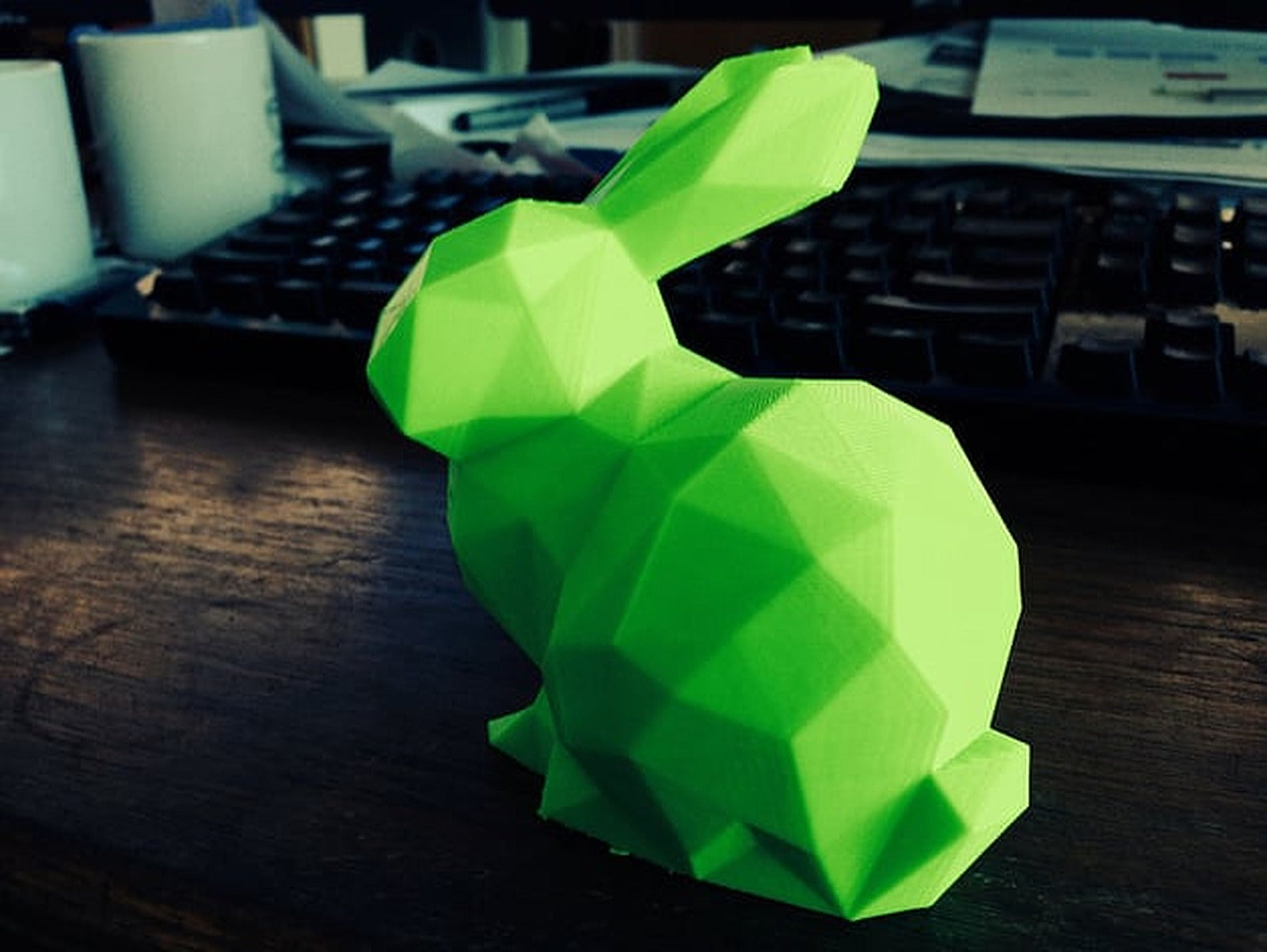 Low Poly Stanford Bunny – 3D Baskı Modeli