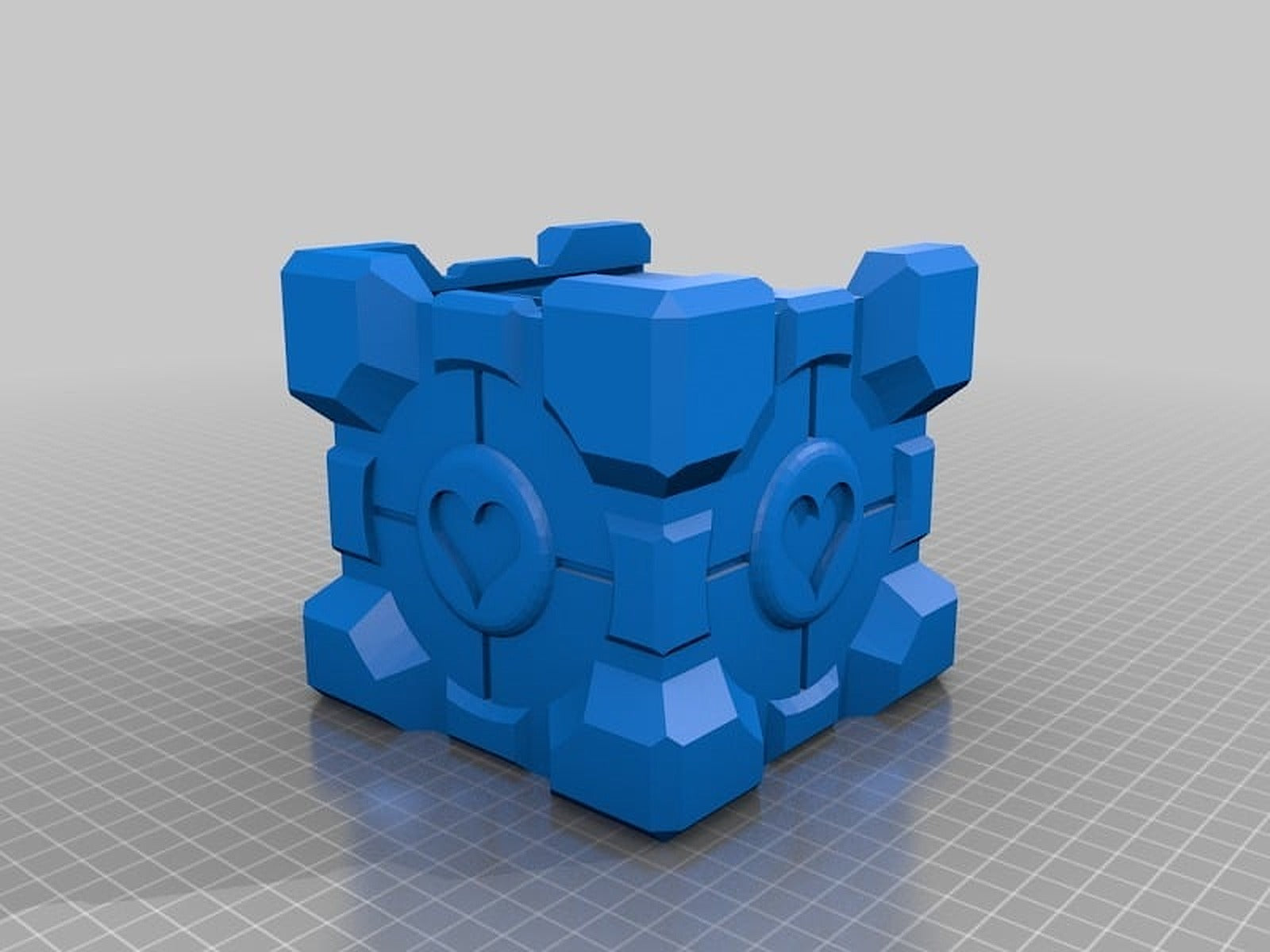 Companion Cube Double Deck kutu/düzenleyici – 3D Baskı Modeli