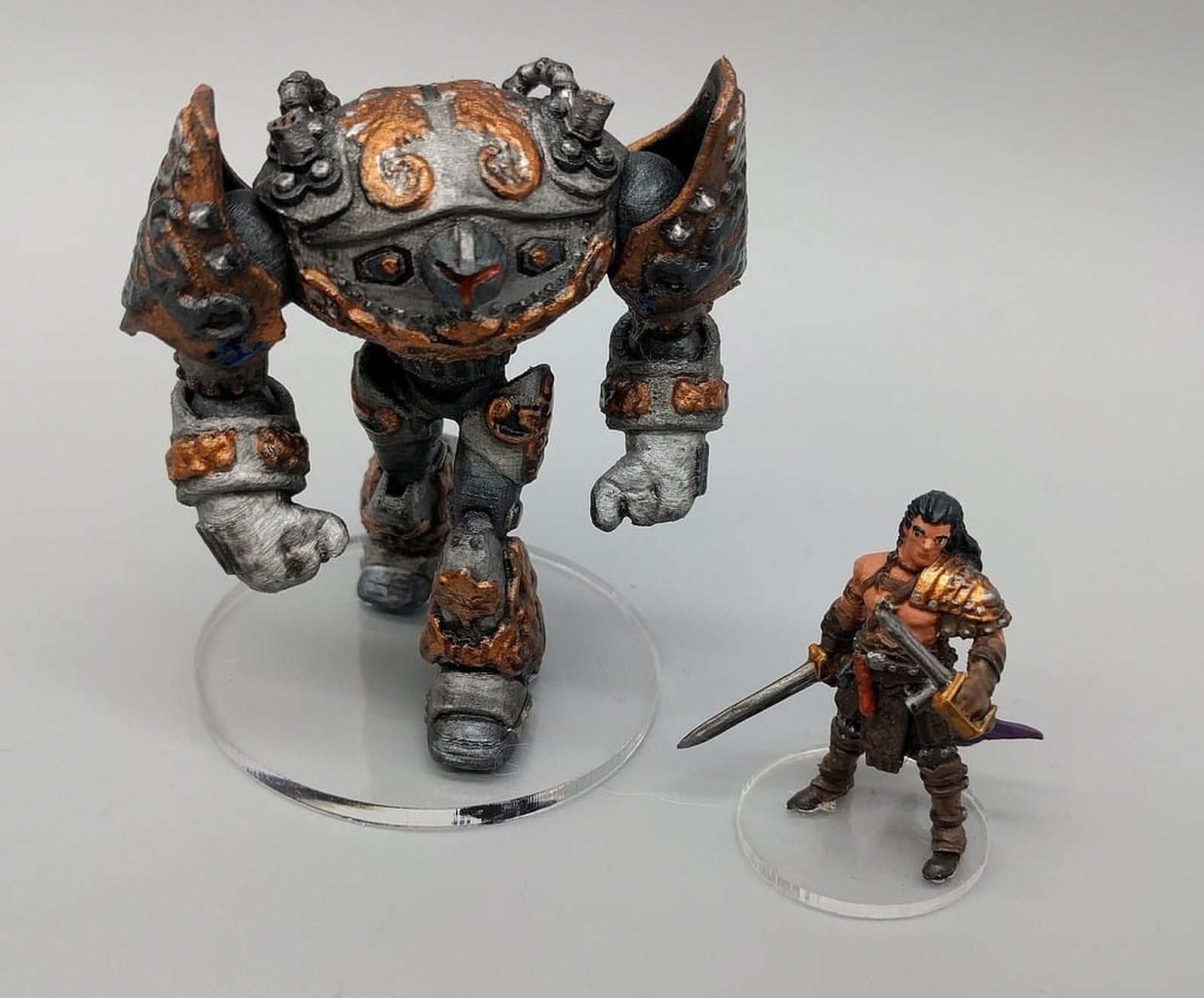 Dwarven Steam Golem (Remix) - 28mm Gaming – 3D Baskı Modeli