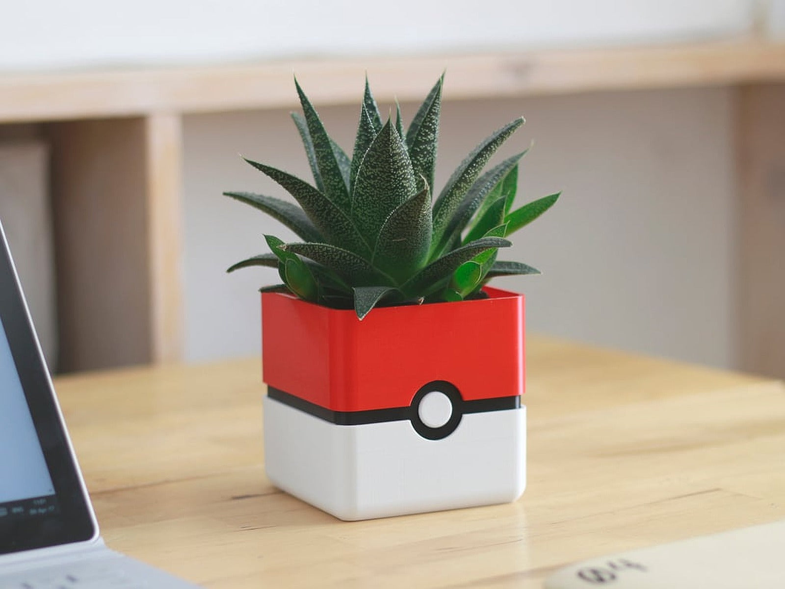 Pokemon saksı - Pokeball Minimal saksı – 3D Baskı Modeli