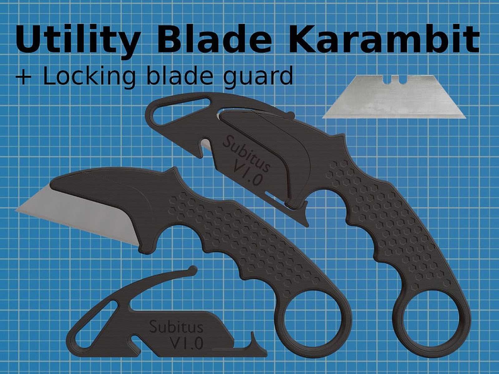 Subitus - Utility Knife Karambit – 3D Baskı Modeli