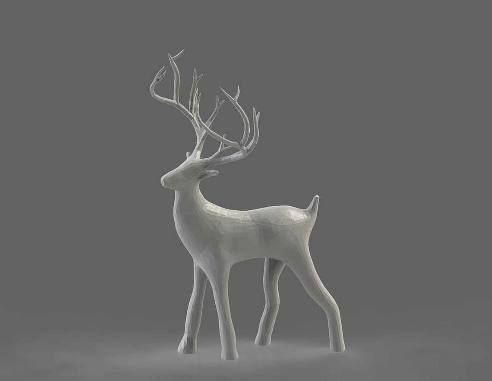 Simplified Holiday Christmas Deer (lowpoly remix) – 3D Baskı Modeli