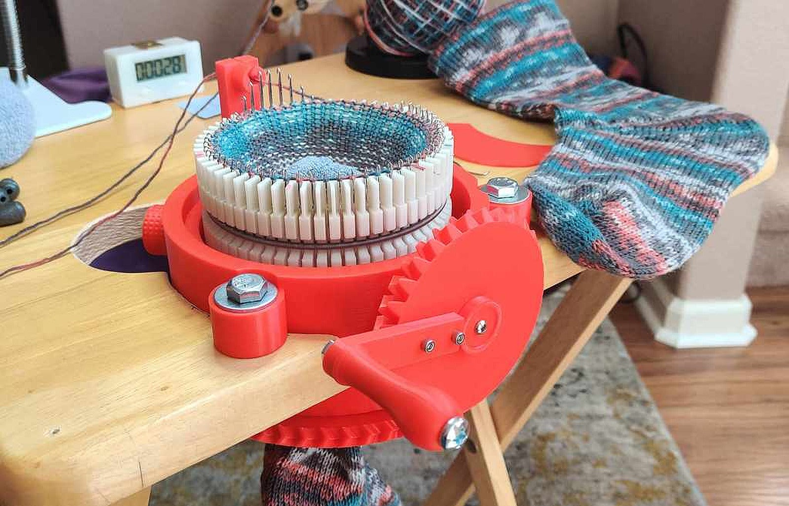 Circular Sock Knitting Machine for my MOM and YOU! – 3D Baskı Modeli