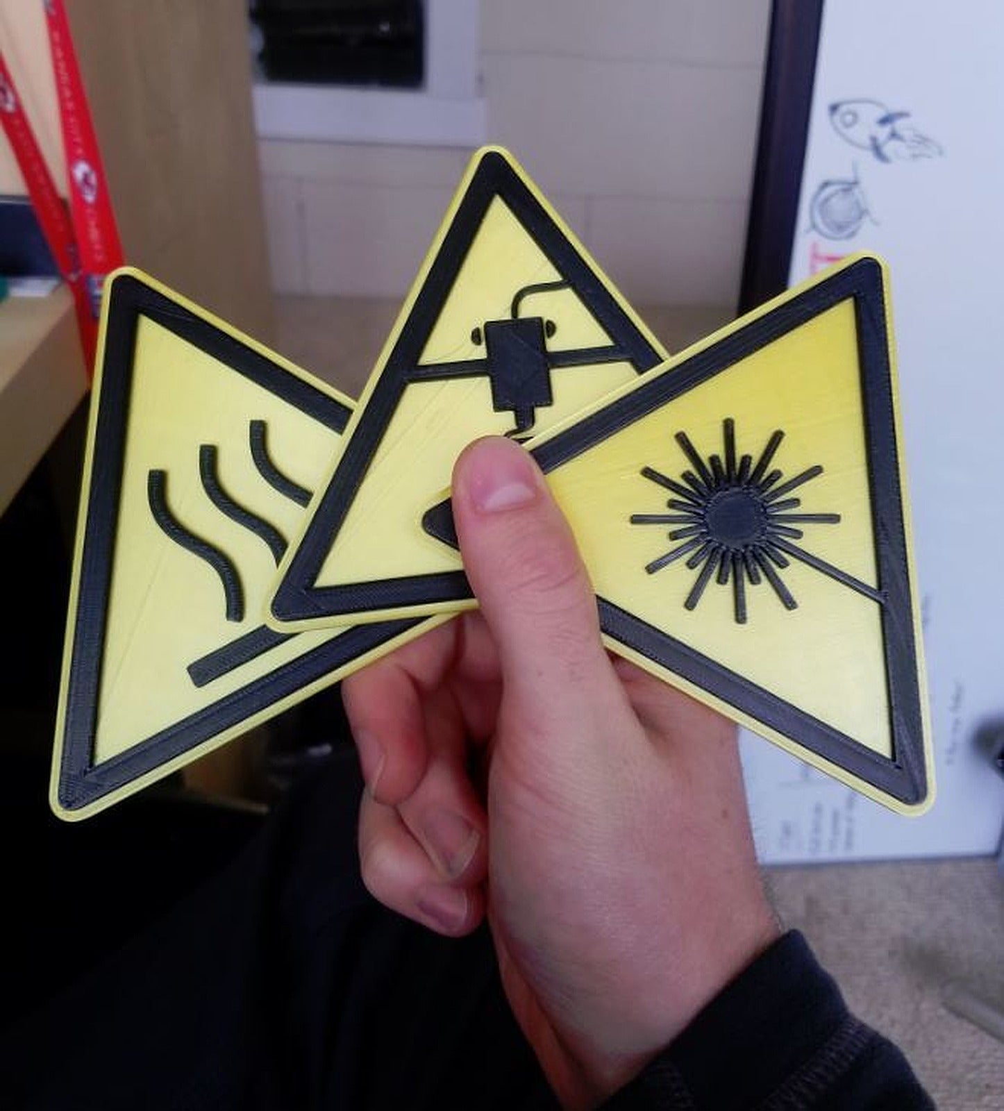 Lab Style Warning Signs - Multiple – 3D Baskı Modeli