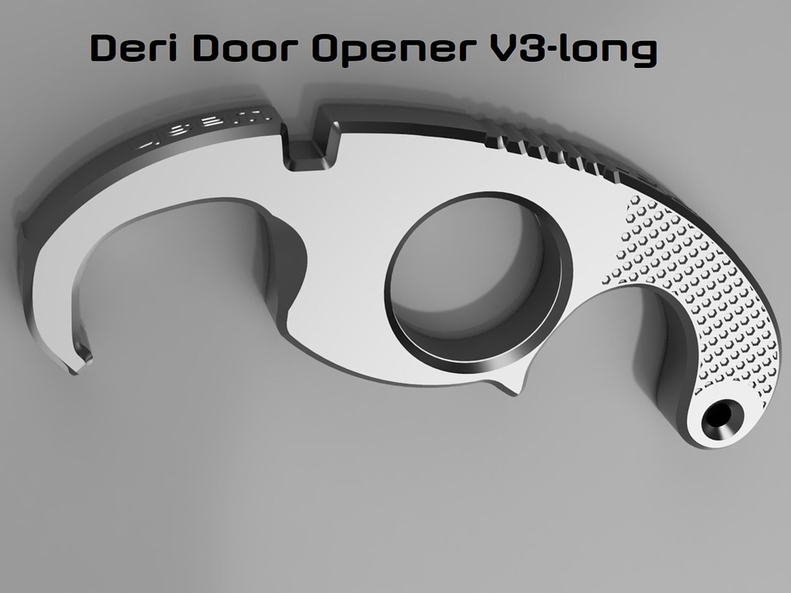 Ergonomic "Deri" Door Opener / grabber - Covid-19 / Corona – 3D Baskı Modeli