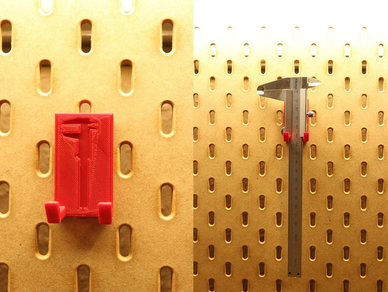Caliper stand for Ikea Skadis pegboard – 3D Baskı Modeli