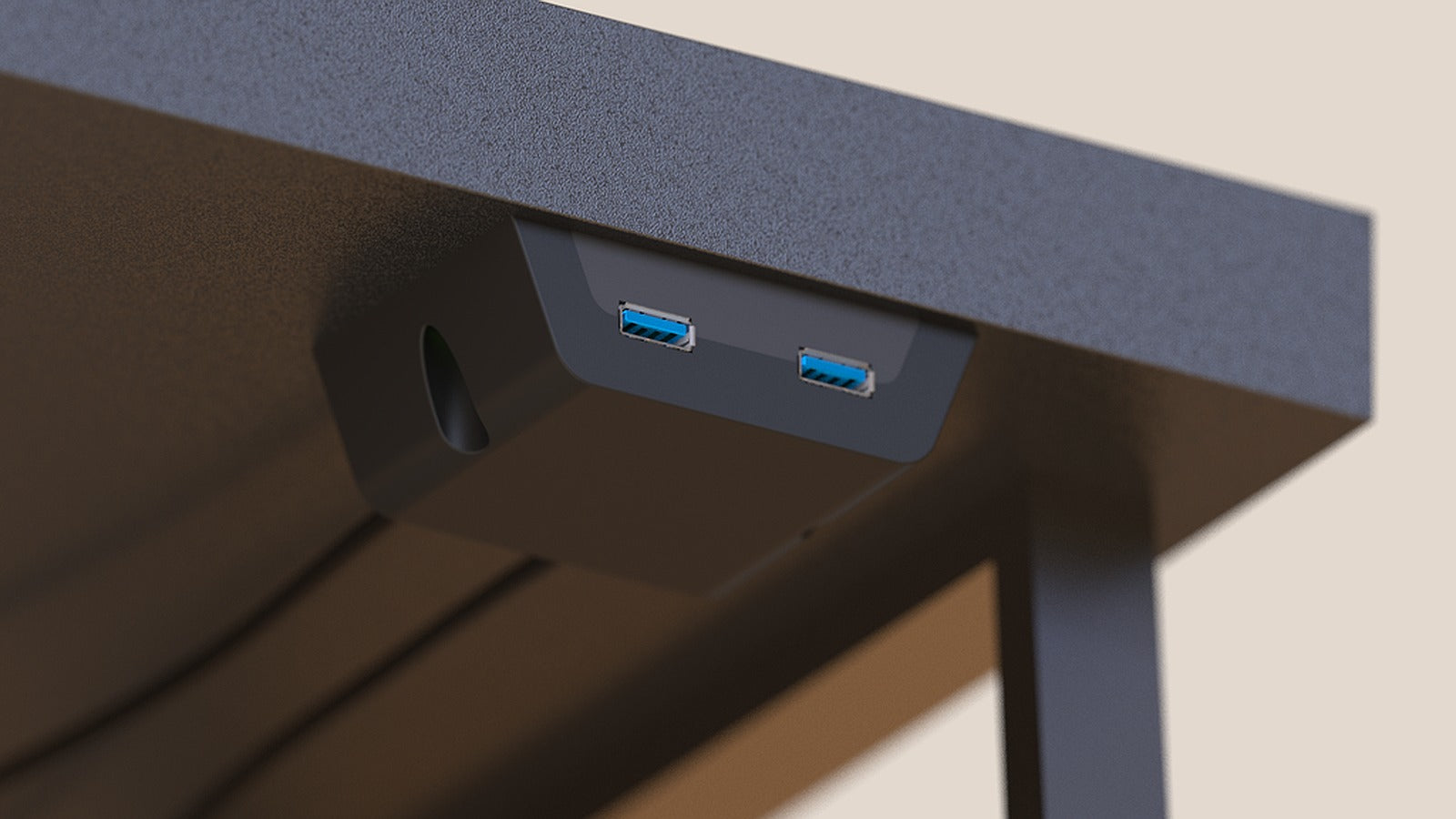 Under Desk Usb Ports Hub Dock – 3D Baskı Modeli