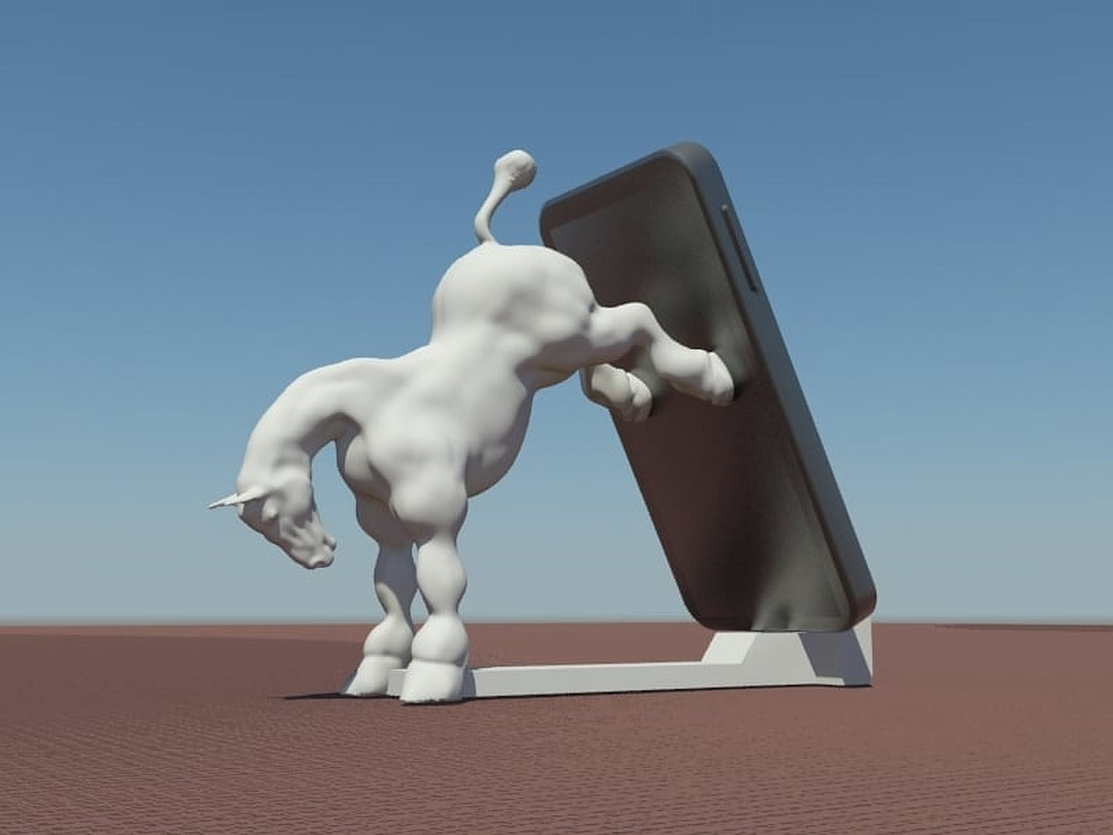 horse cell telefon stand – 3D Baskı Modeli