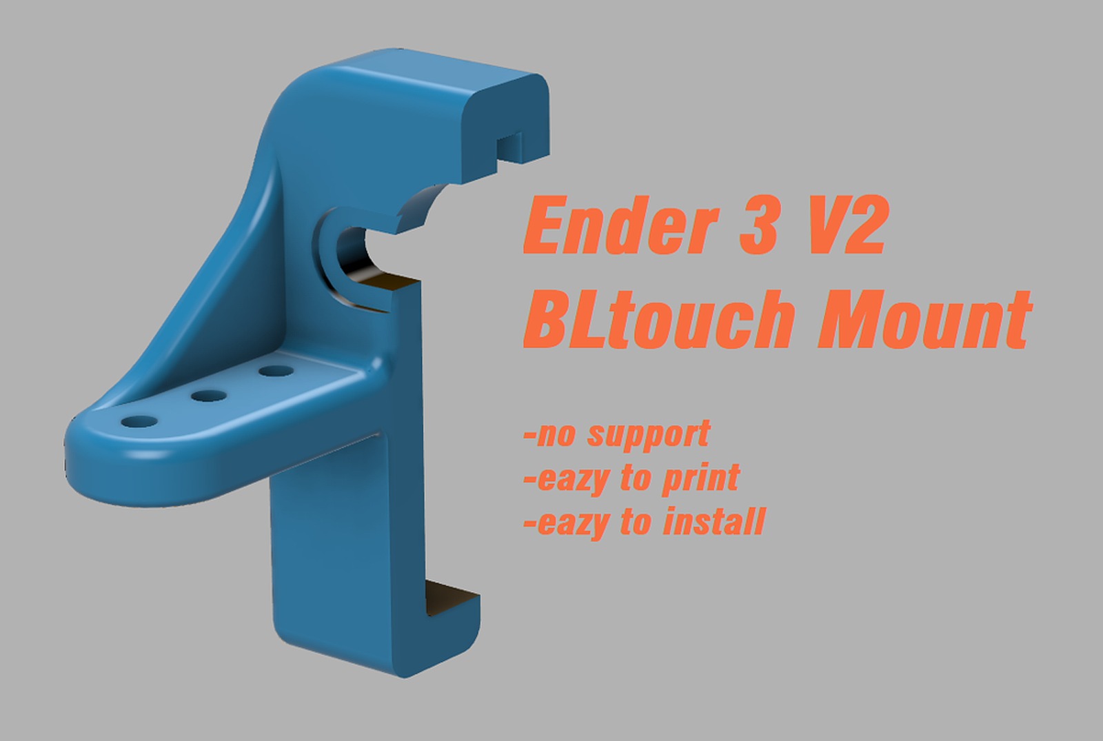 Ender 3 V2 3DTouch/BLTouch Mount – 3D Baskı Modeli