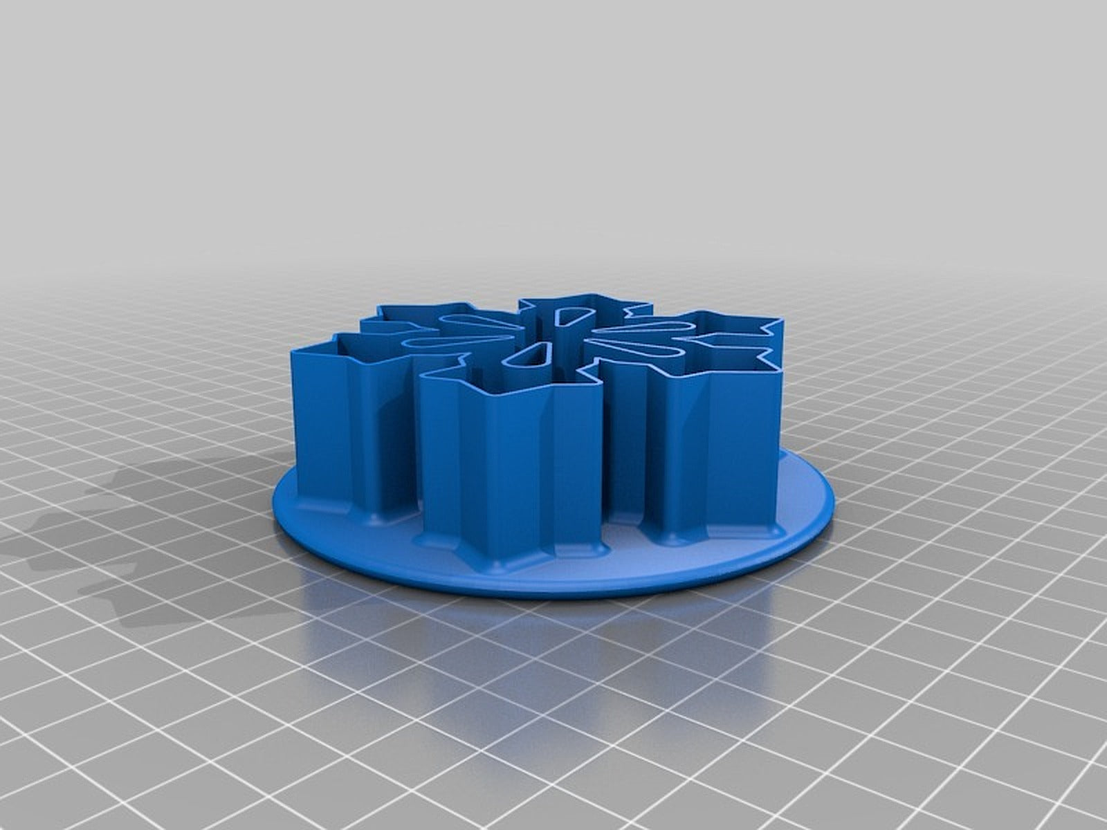 Snowflake Cookie Cutter – 3D Baskı Modeli