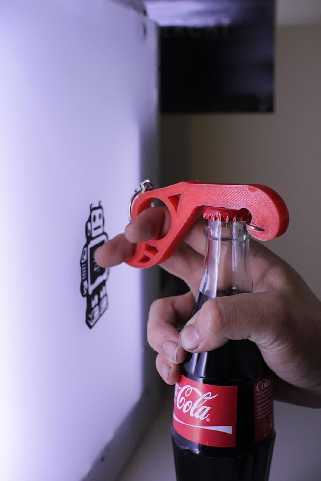 Smart One Handed Bottle Opener – 3D Baskı Modeli
