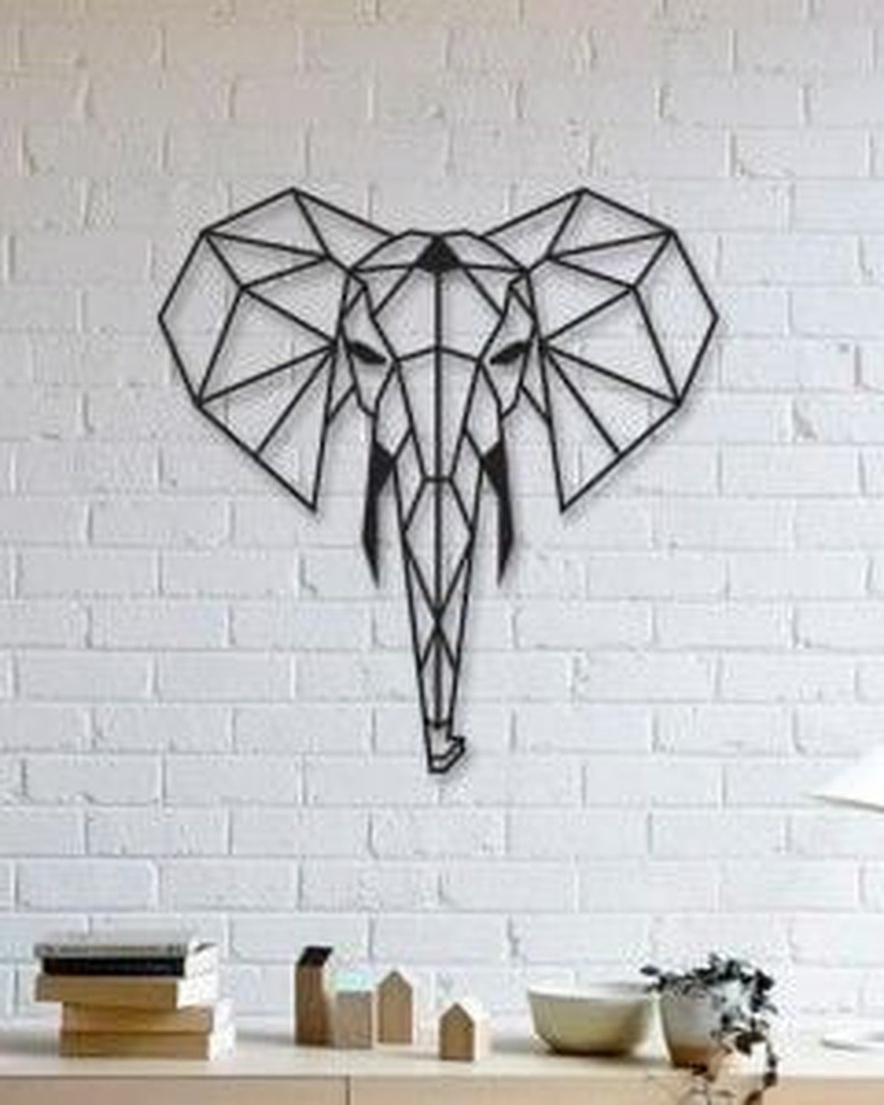 Elephant Wall Sculpture 2D – 3D Baskı Modeli