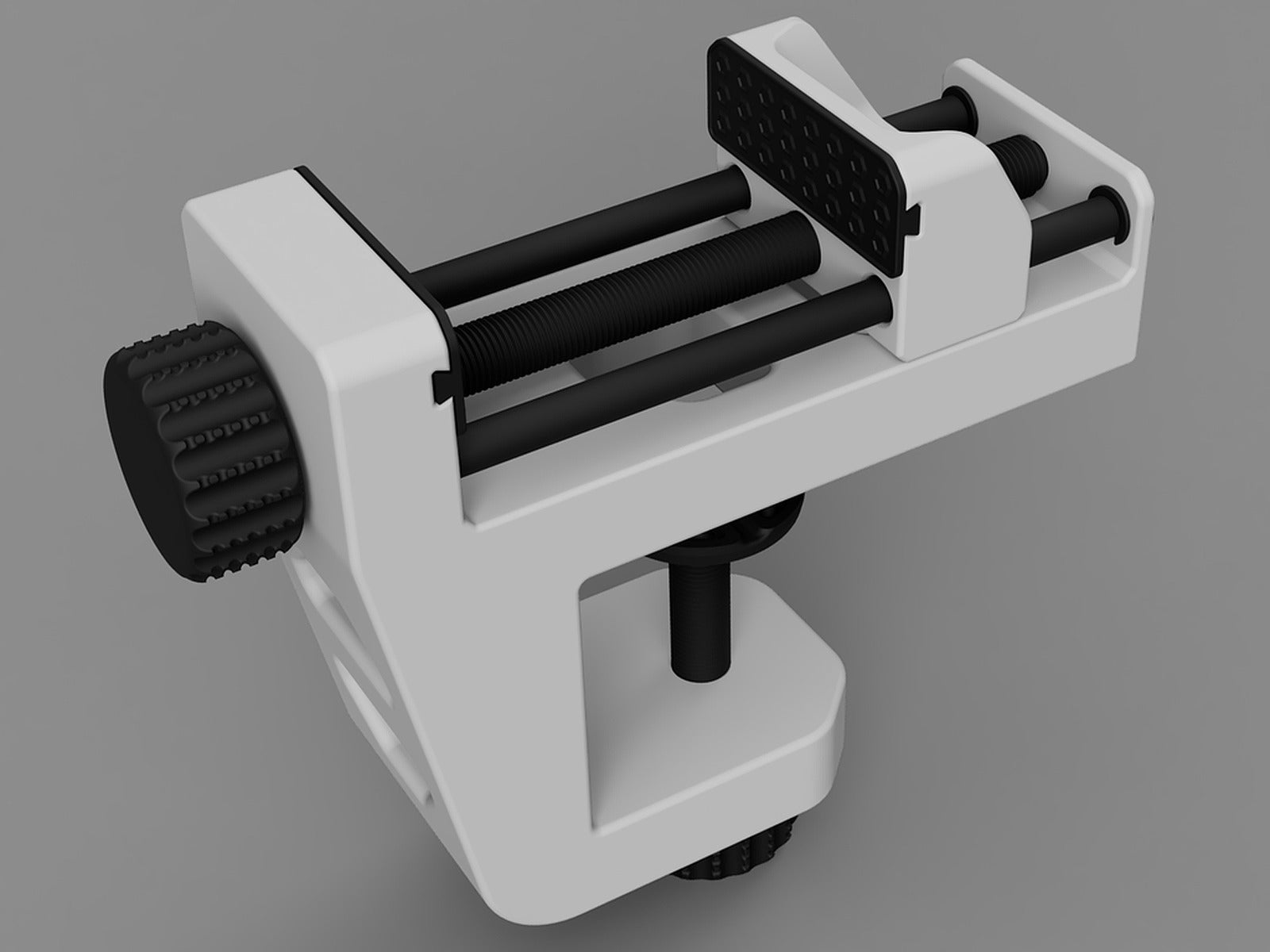 Clamp-On Vise - Fully 3D Printable – 3D Baskı Modeli