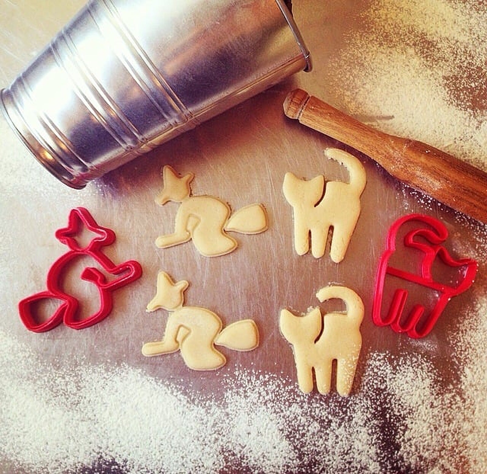 Halloween Witch and Cat Cookie Cutters – 3D Baskı Modeli