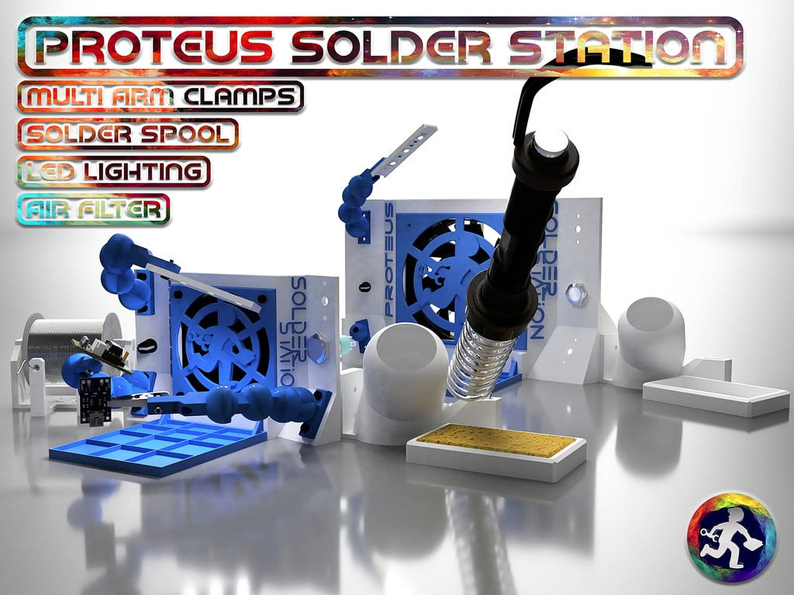 Proteus Solder Station - 80mm fan – 3D Baskı Modeli