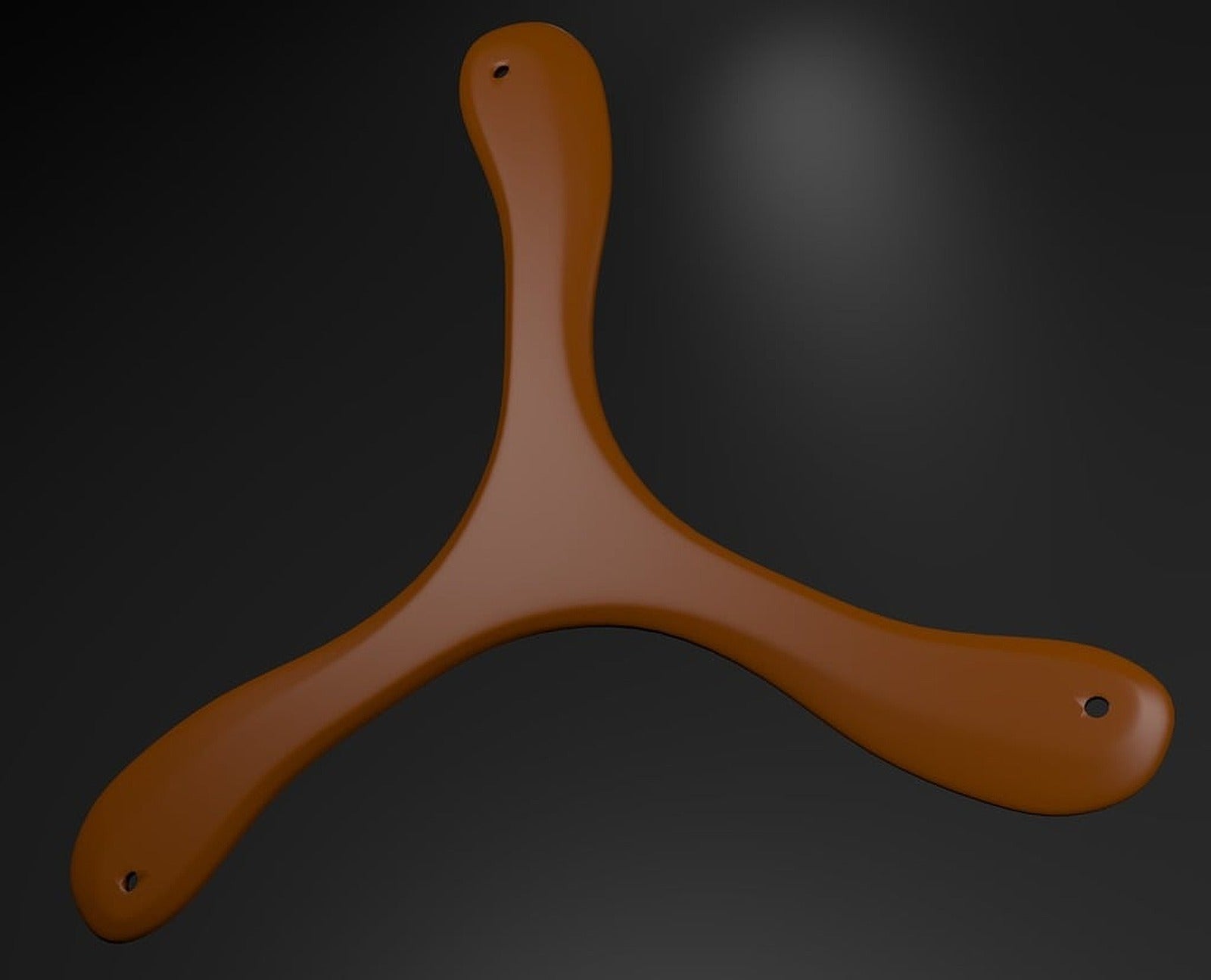 Tri-Bladed Boomerang – 3D Baskı Modeli
