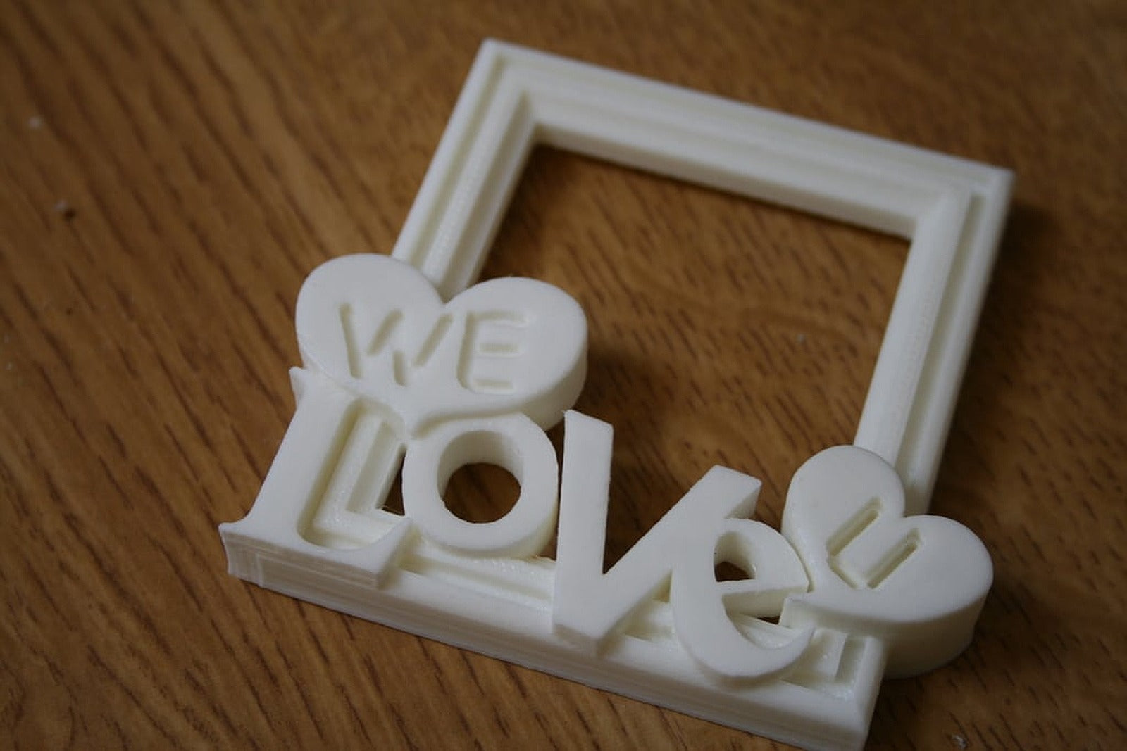 WE LOVE U - Picture Frame – 3D Baskı Modeli