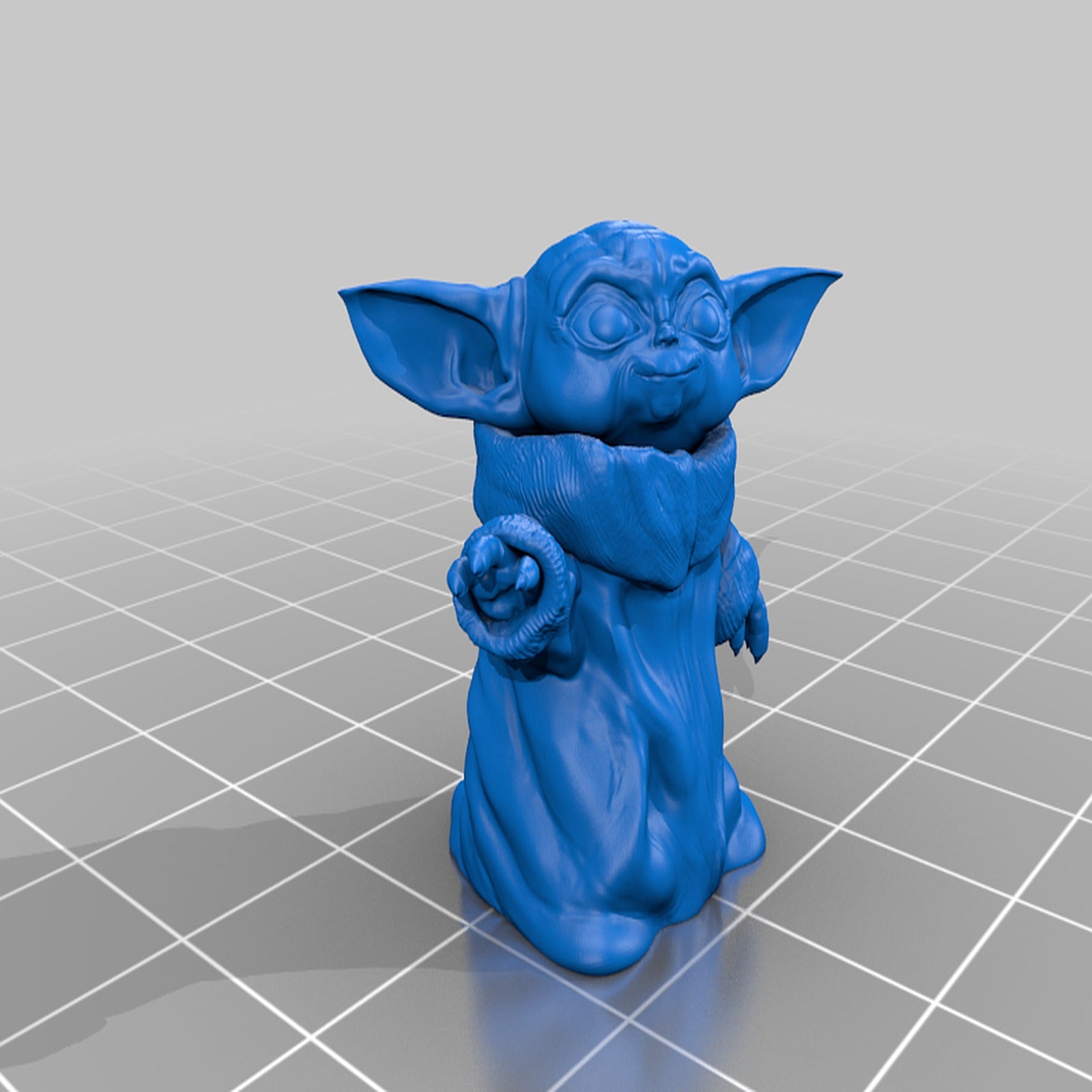 Baby Yoda -like character Smiling – 3D Baskı Modeli