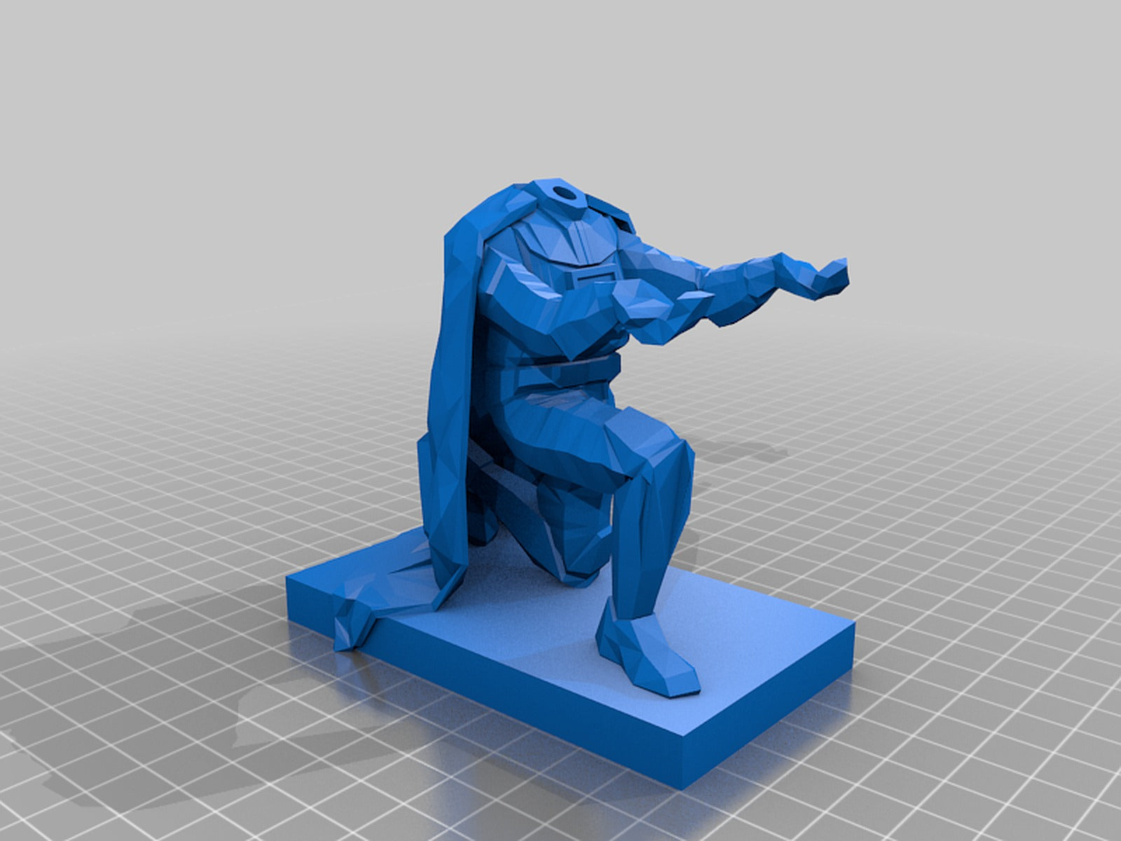 LowPoly Darth Vader kalem stand – 3D Baskı Modeli