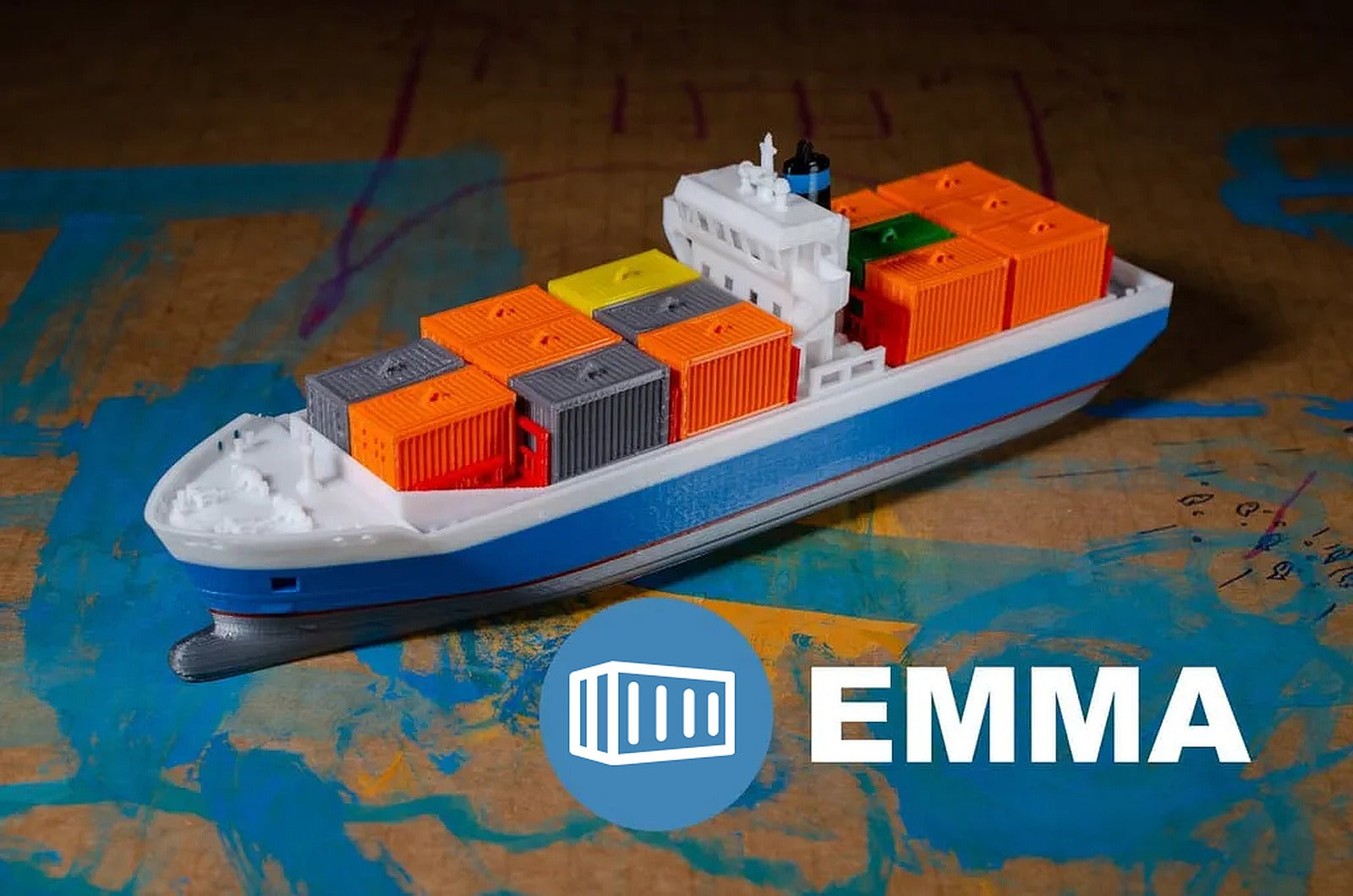 EMMA - a Container Ship – 3D Baskı Modeli