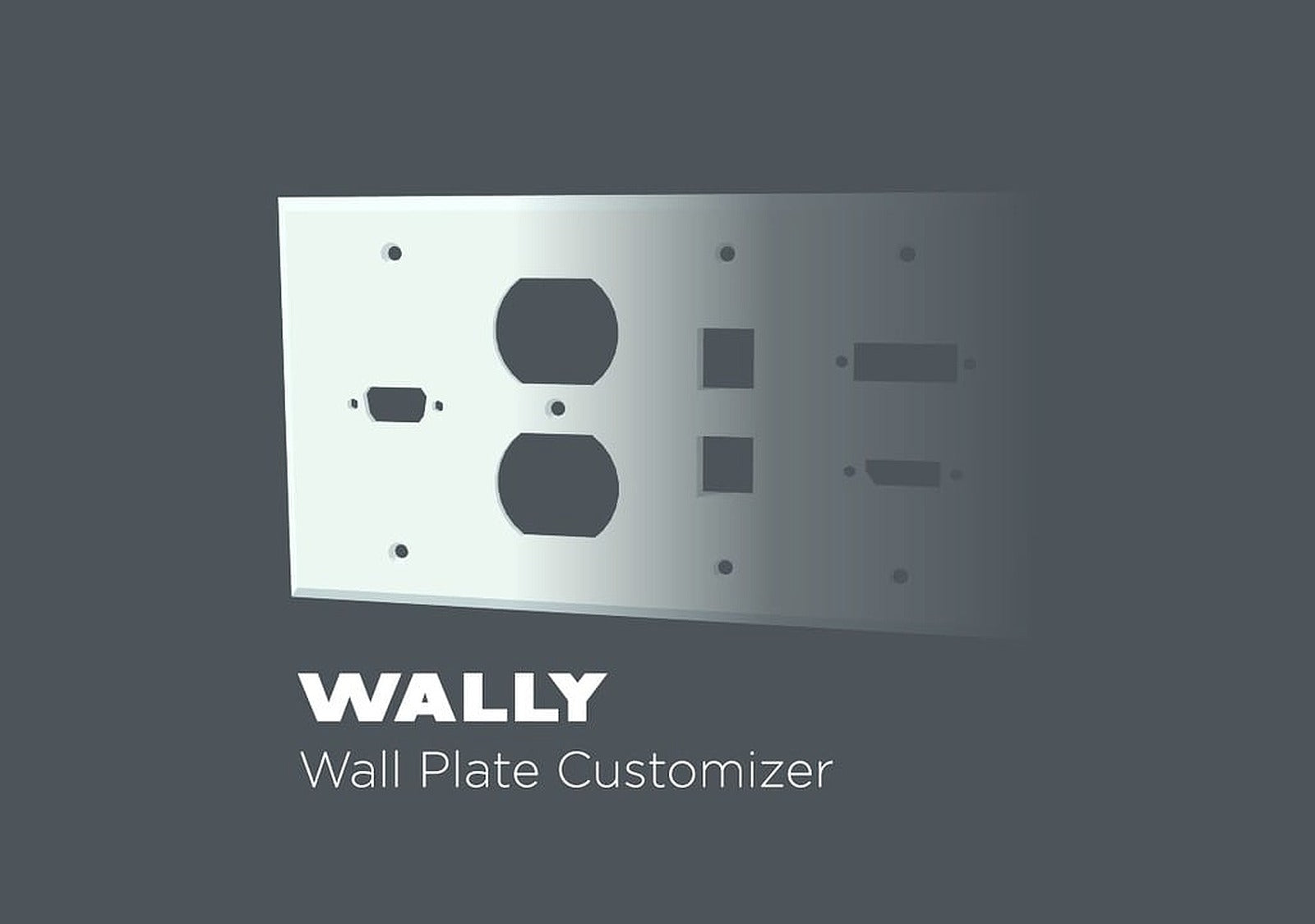 WALLY - Wall Plate Customizer – 3D Baskı Modeli