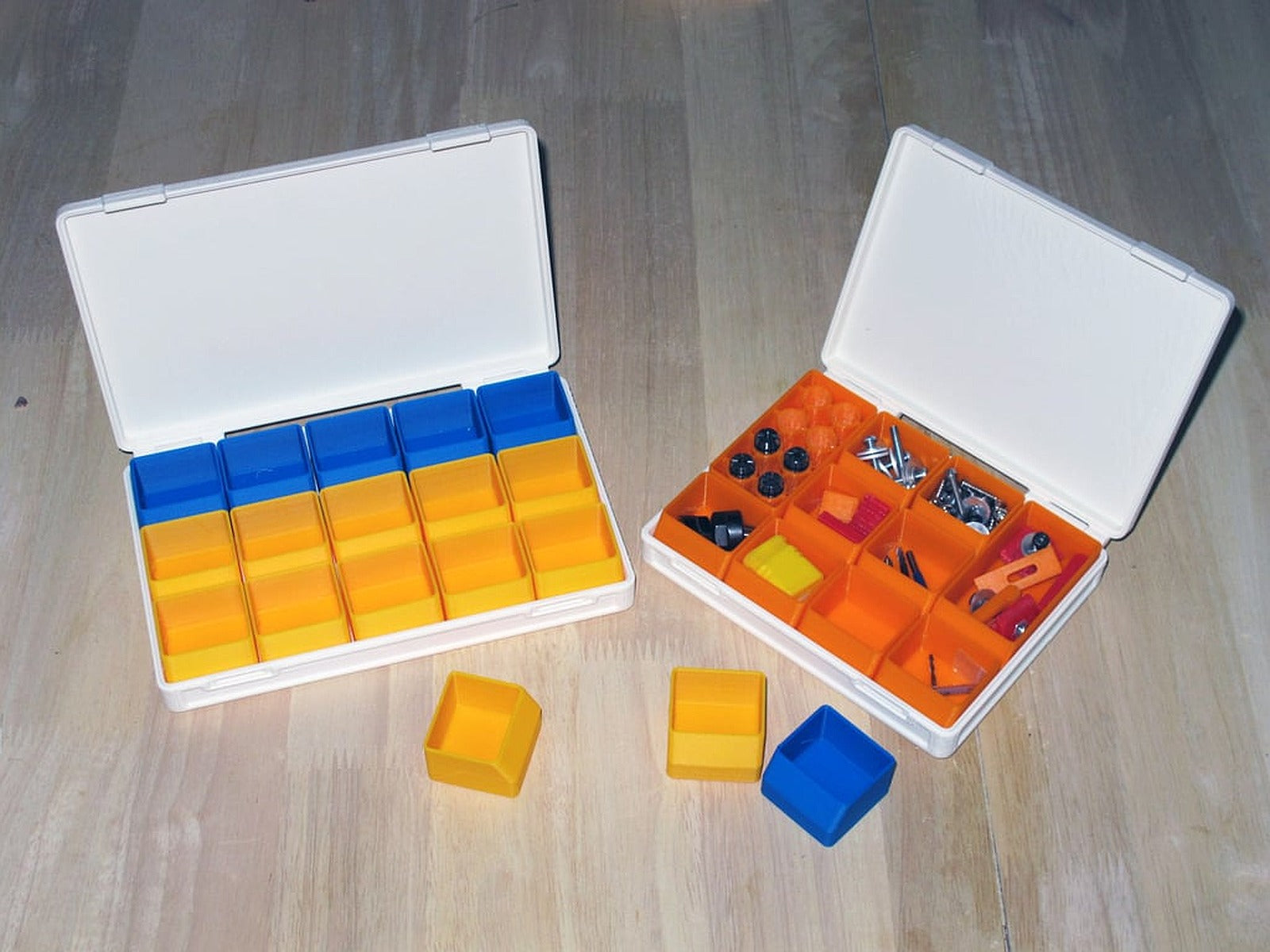 Small kutu/düzenleyici system, kutu/düzenleyici with hinge – 3D Baskı Modeli