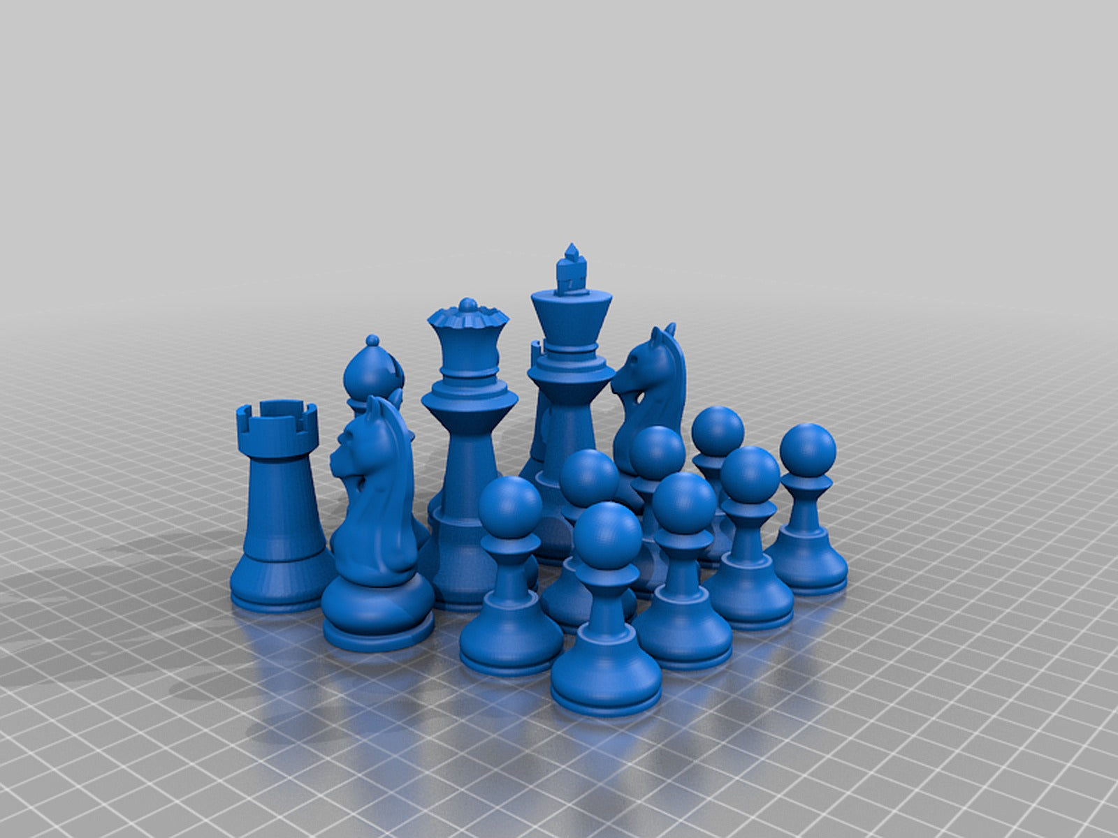 Chess Set - Print Friendly – 3D Baskı Modeli