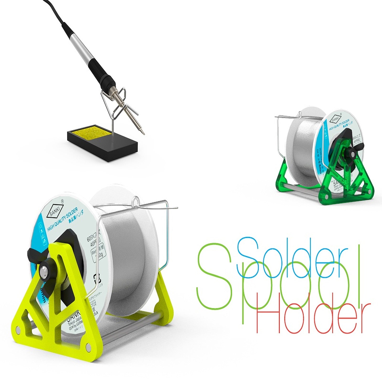 Solder Spool stand – 3D Baskı Modeli