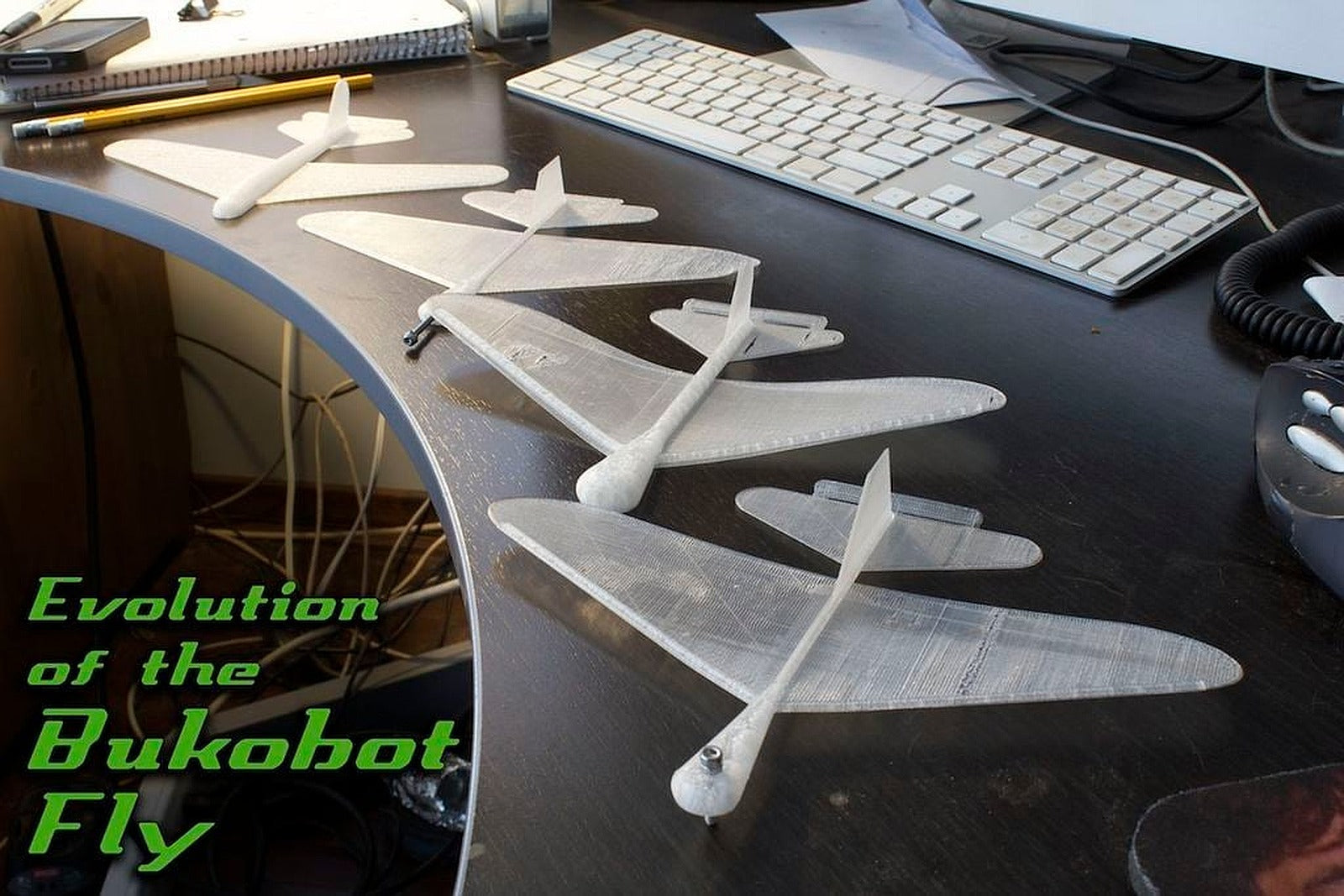 Bukobot Fly - 1 piece printable glider that flies! – 3D Baskı Modeli