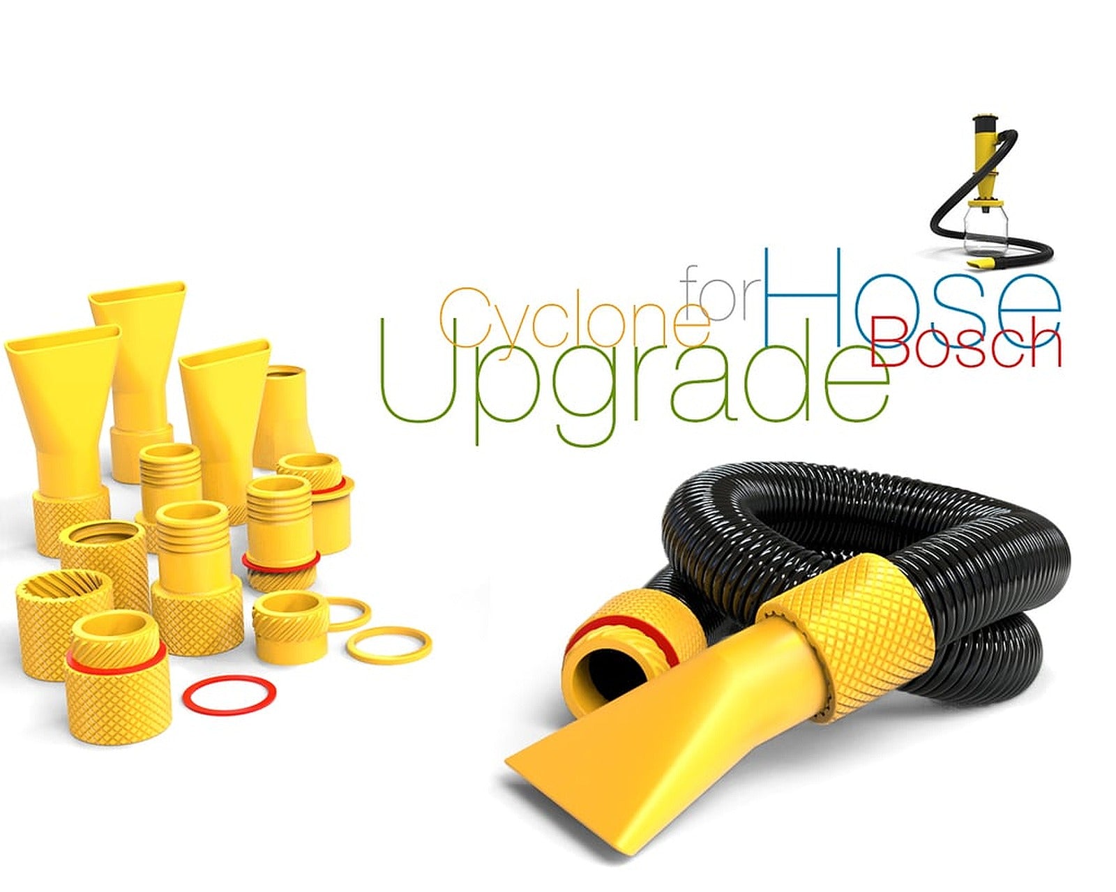 Cyclone Upgrade for Hose Bosch – 3D Baskı Modeli