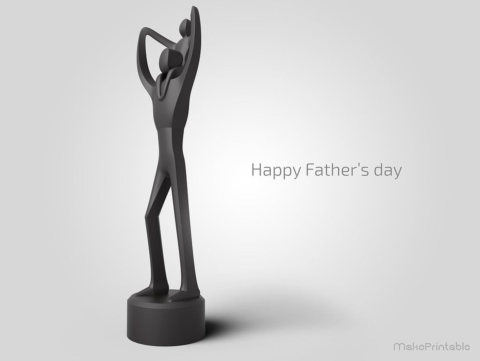 Fathers Day Sculpture – 3D Baskı Modeli