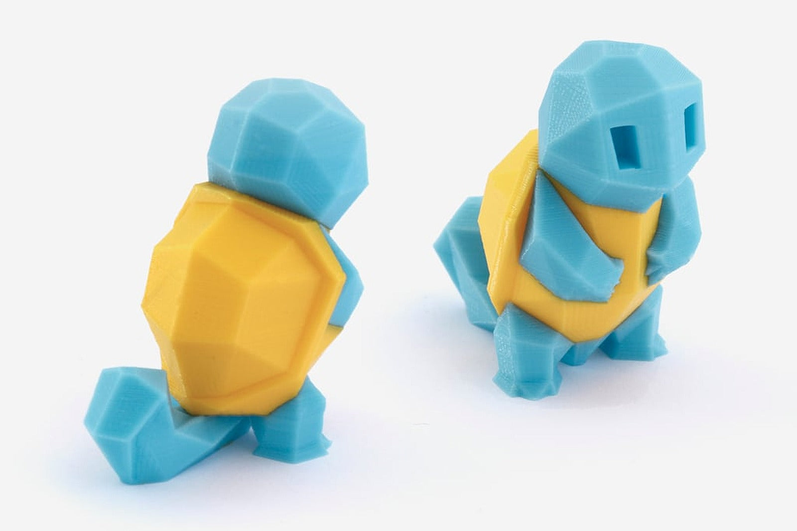 Low-Poly Squirtle - Multi and Dual Extrusion version – 3D Baskı Modeli