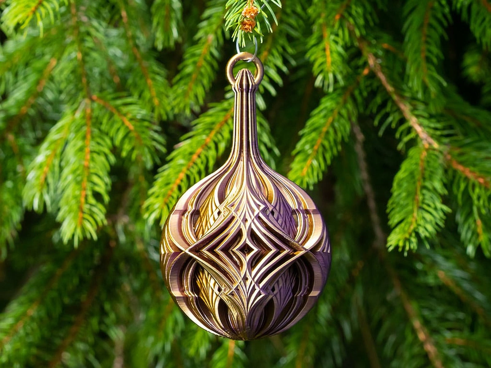 Christmas Ball with Intersecting Diamonds – 3D Baskı Modeli