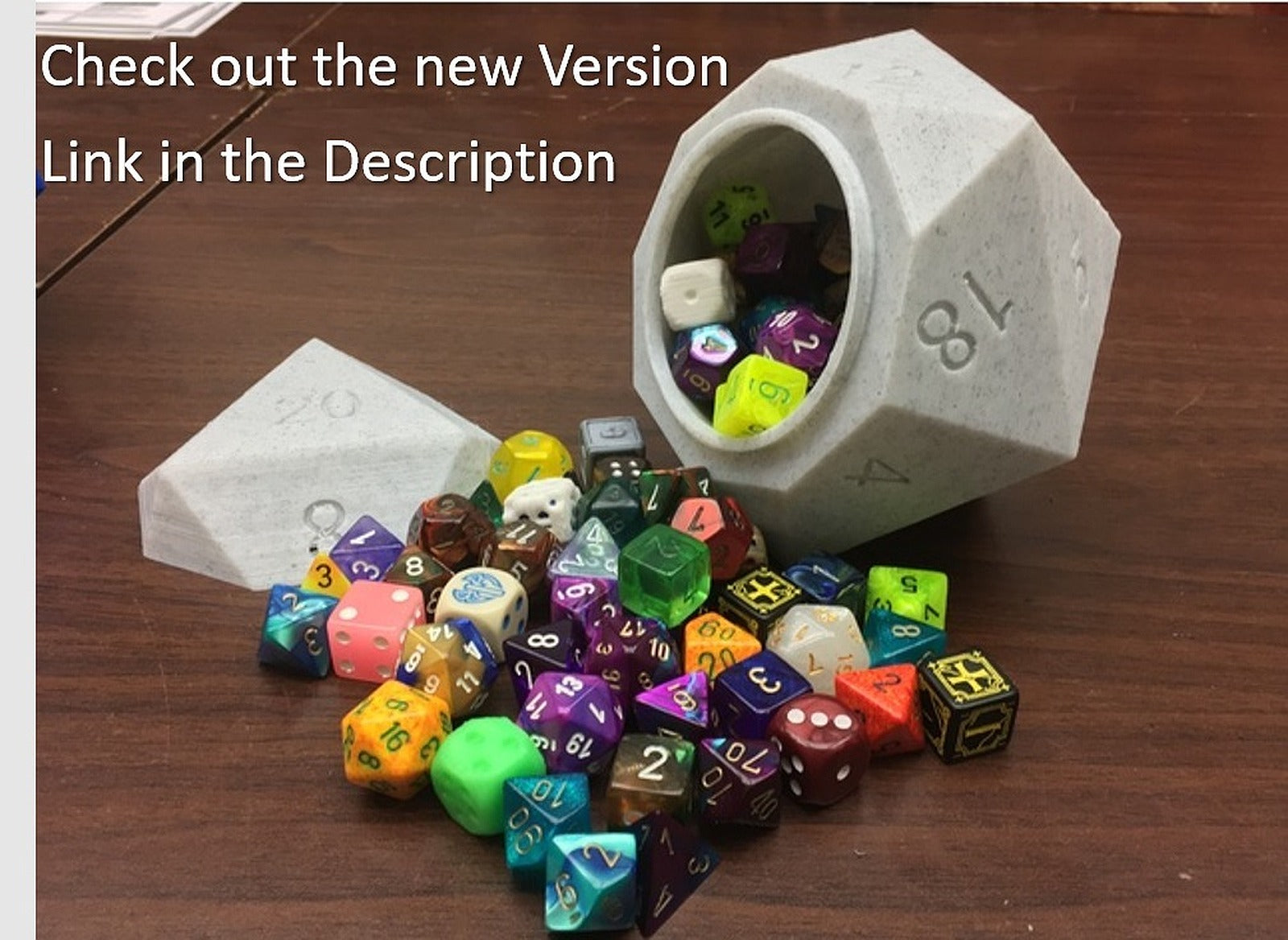 Screw Top D20 Dice kutu/düzenleyici – 3D Baskı Modeli